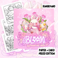 Bloom Colouring Book | 38 Colouring Pages with 5 Additional 350gsm Cardstock Images