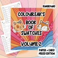 ColourEAK's Book of Swatches Volume 2 | 40 Colouring Swatch Pages Paper and Cardstock