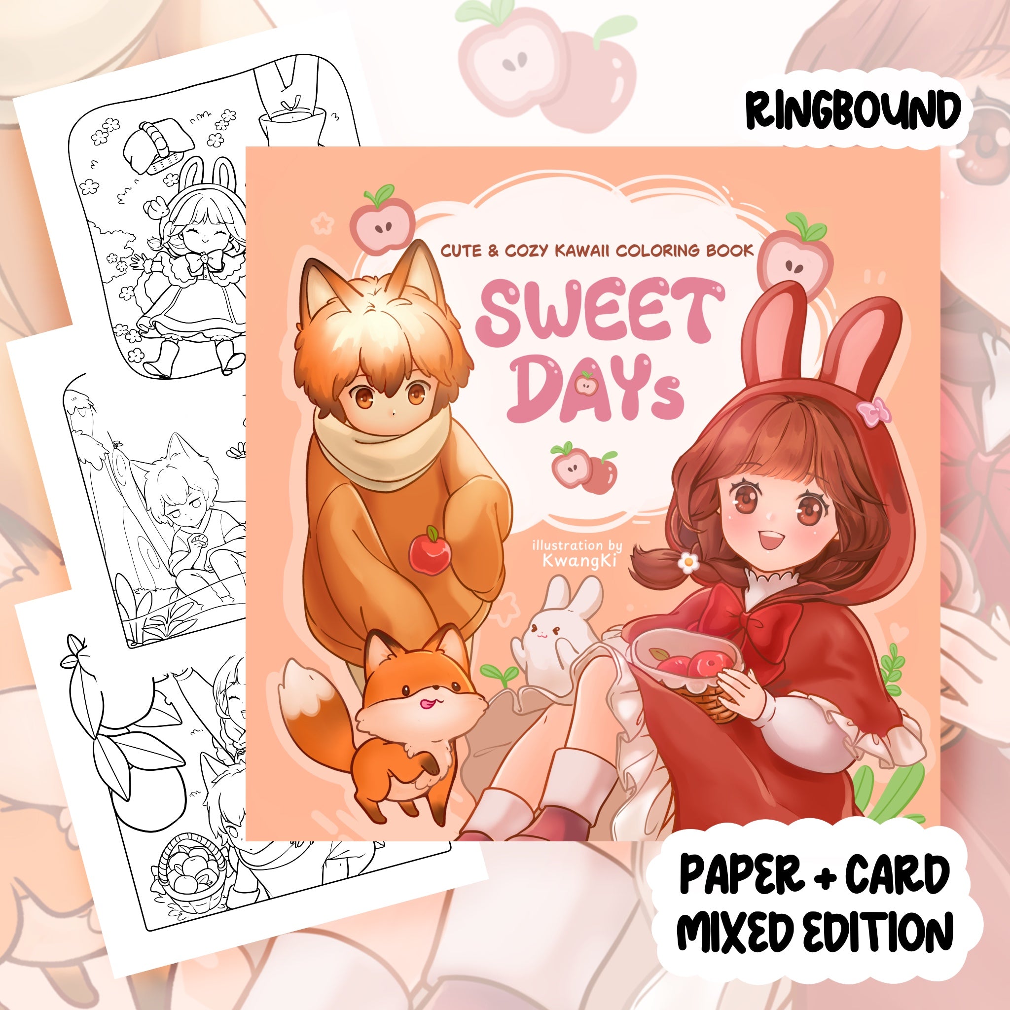 Sweet Days Colouring Book | 37 Colouring Pages with 5 Additional 350gsm Cardstock Images