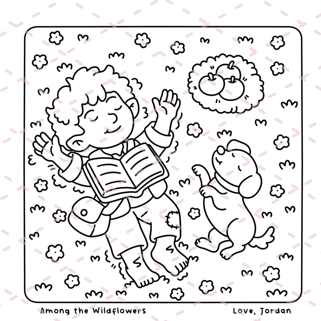 Halfling Hollow Colouring Book | 40 Colouring Pages with 5 Additional 350gsm Cardstock Images