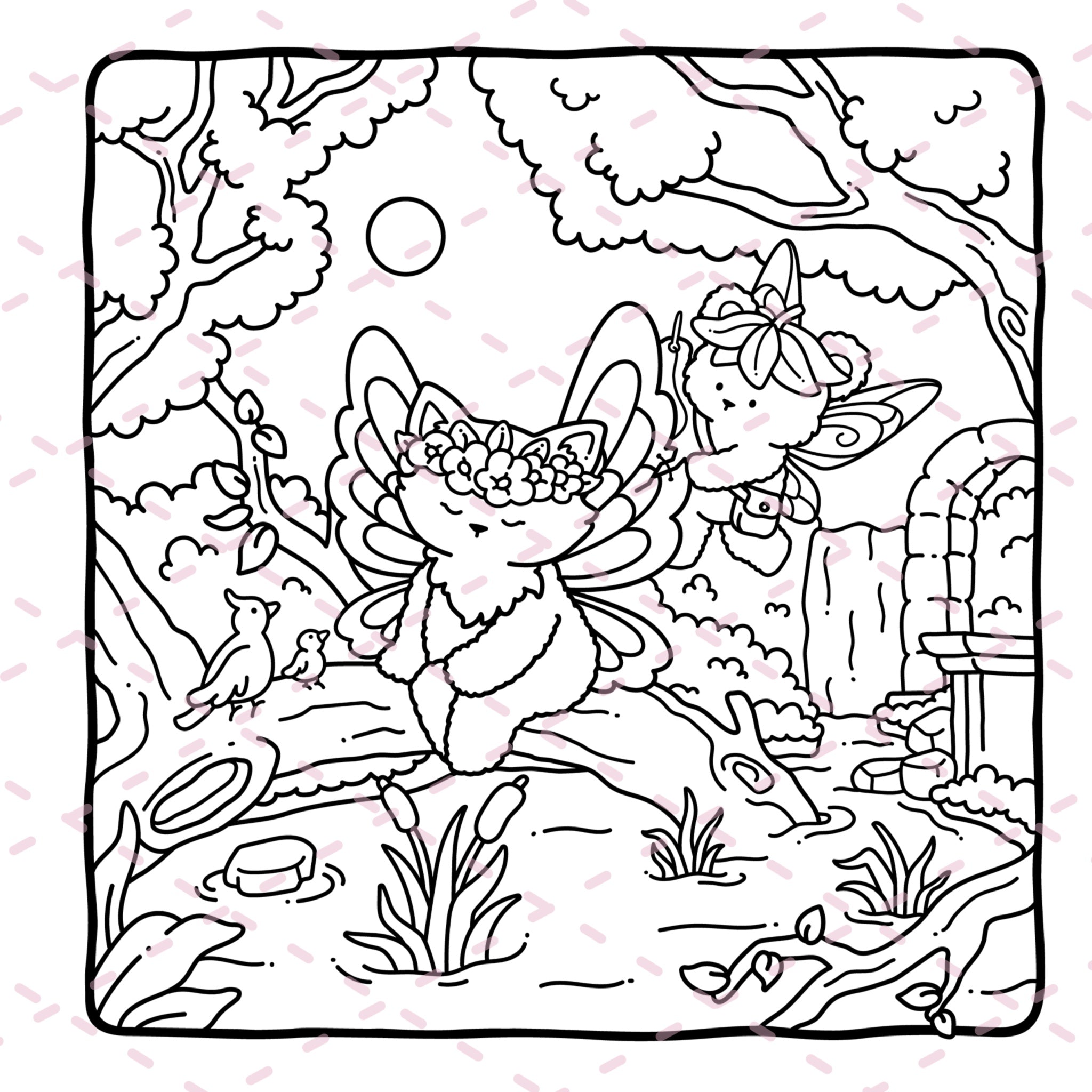Fairy Buddies Colouring Book | 40 Colouring Pages with 5 Additional 350gsm Cardstock Images