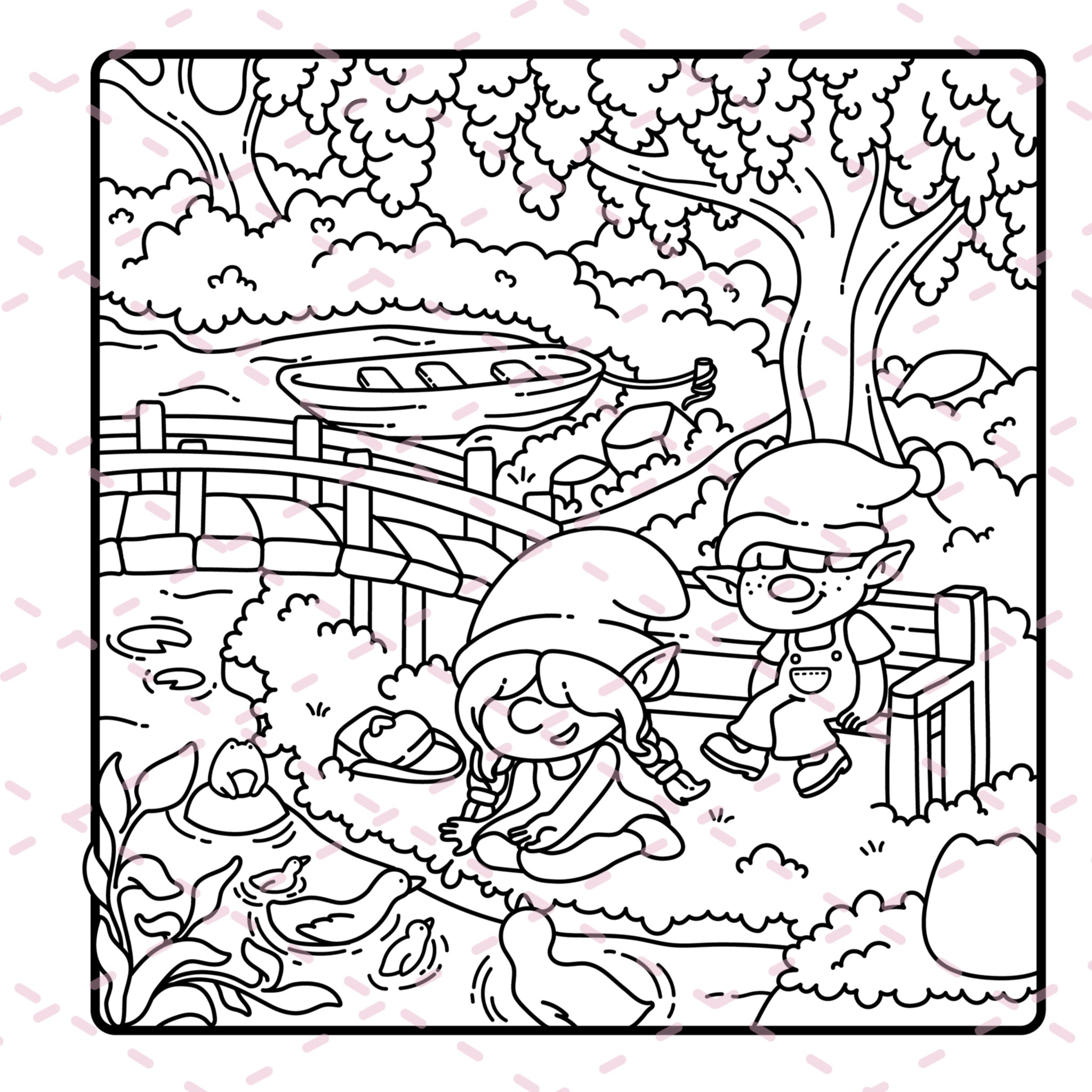 Cozy Gnomes Colouring Book | 40 Colouring Pages with 5 Additional 350gsm Cardstock Images