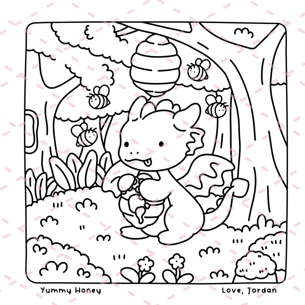 Spend the Day with Dragon Colouring Book | 40 Colouring Pages with 5 Additional 350gsm Cardstock Images