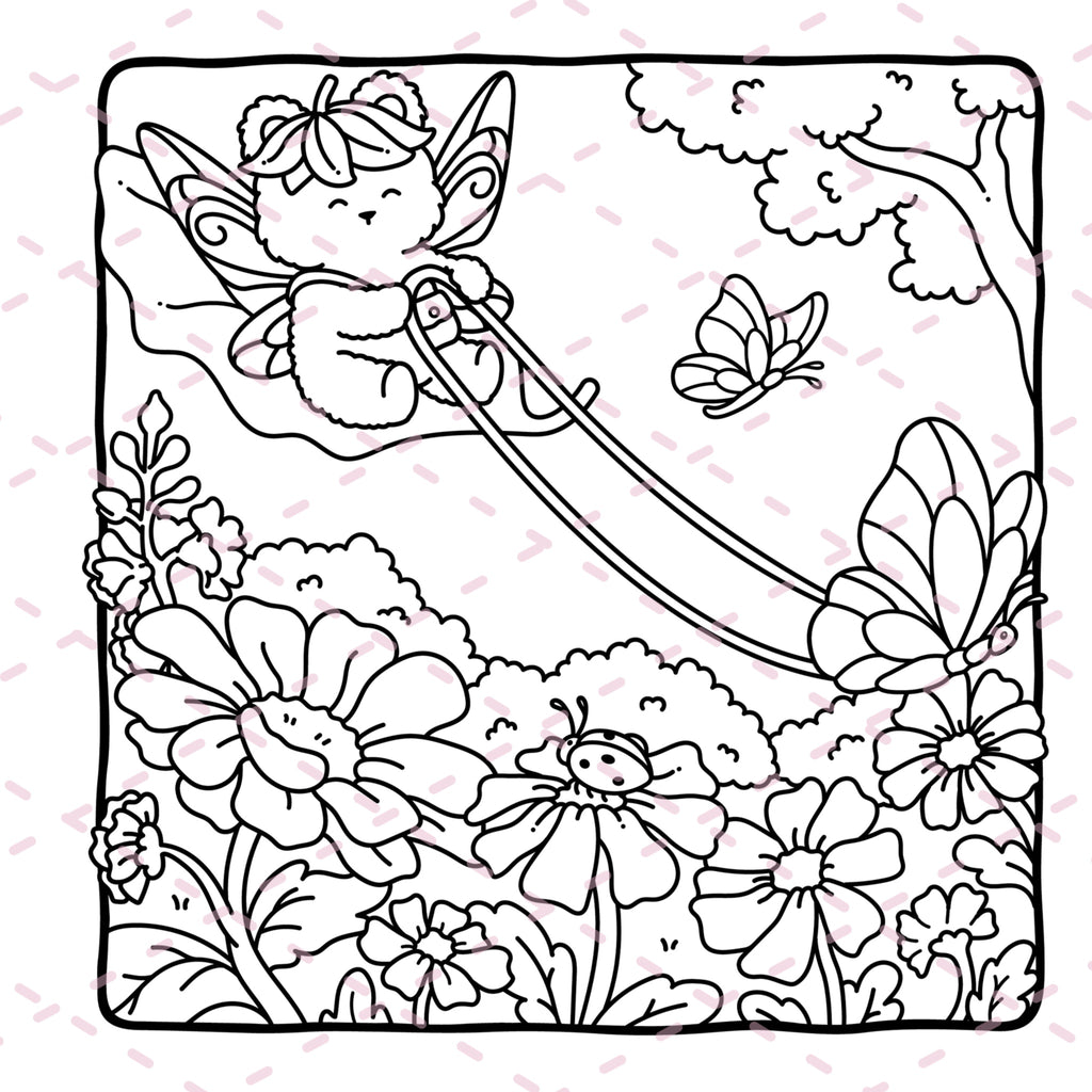 Fairy Buddies Summer Colouring Book | 40 Colouring Pages with 5 Additional 350gsm Cardstock Images