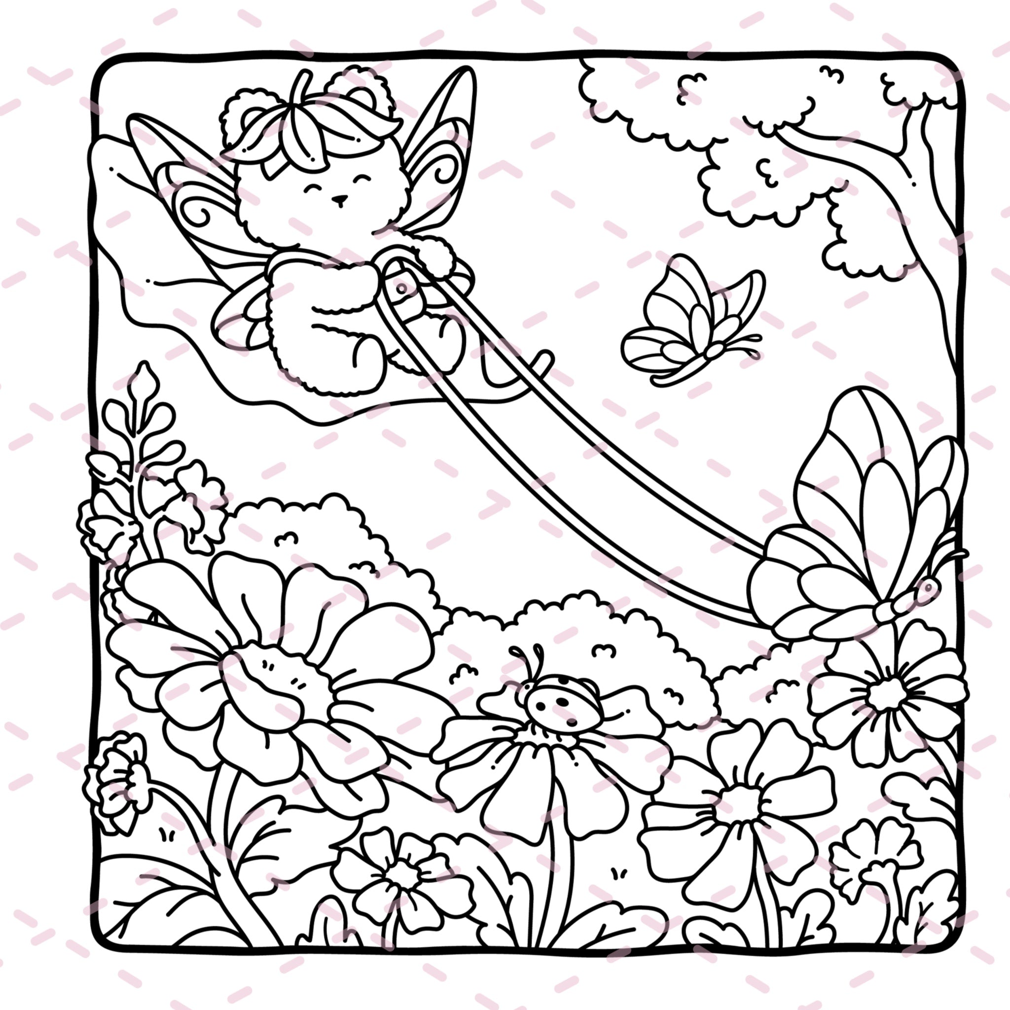 Fairy Buddies Summer Colouring Book | 40 Colouring Pages with 5 Additional 350gsm Cardstock Images