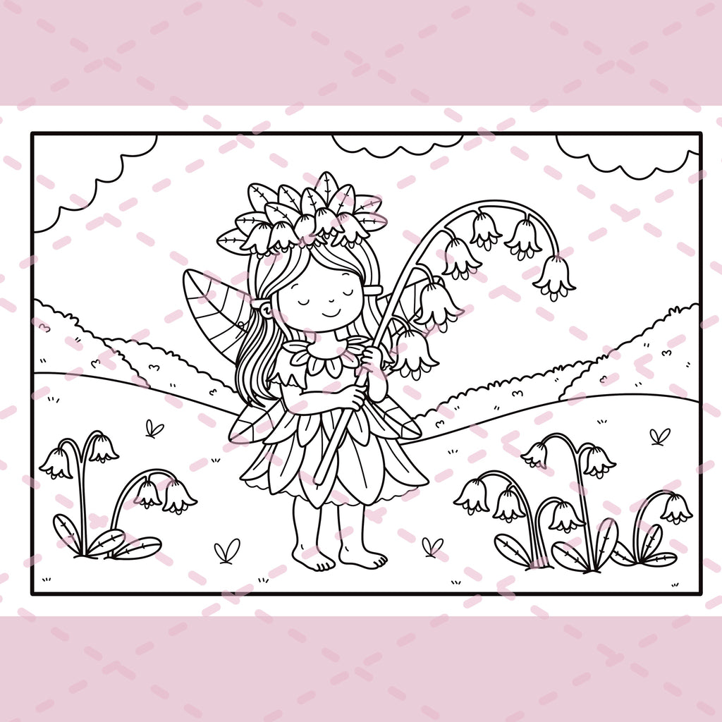 ColourEAK’s Book of Fairies Colouring Book | 20 Pages | 350gsm Cardstock | Ringbound | A4 Landscape Book