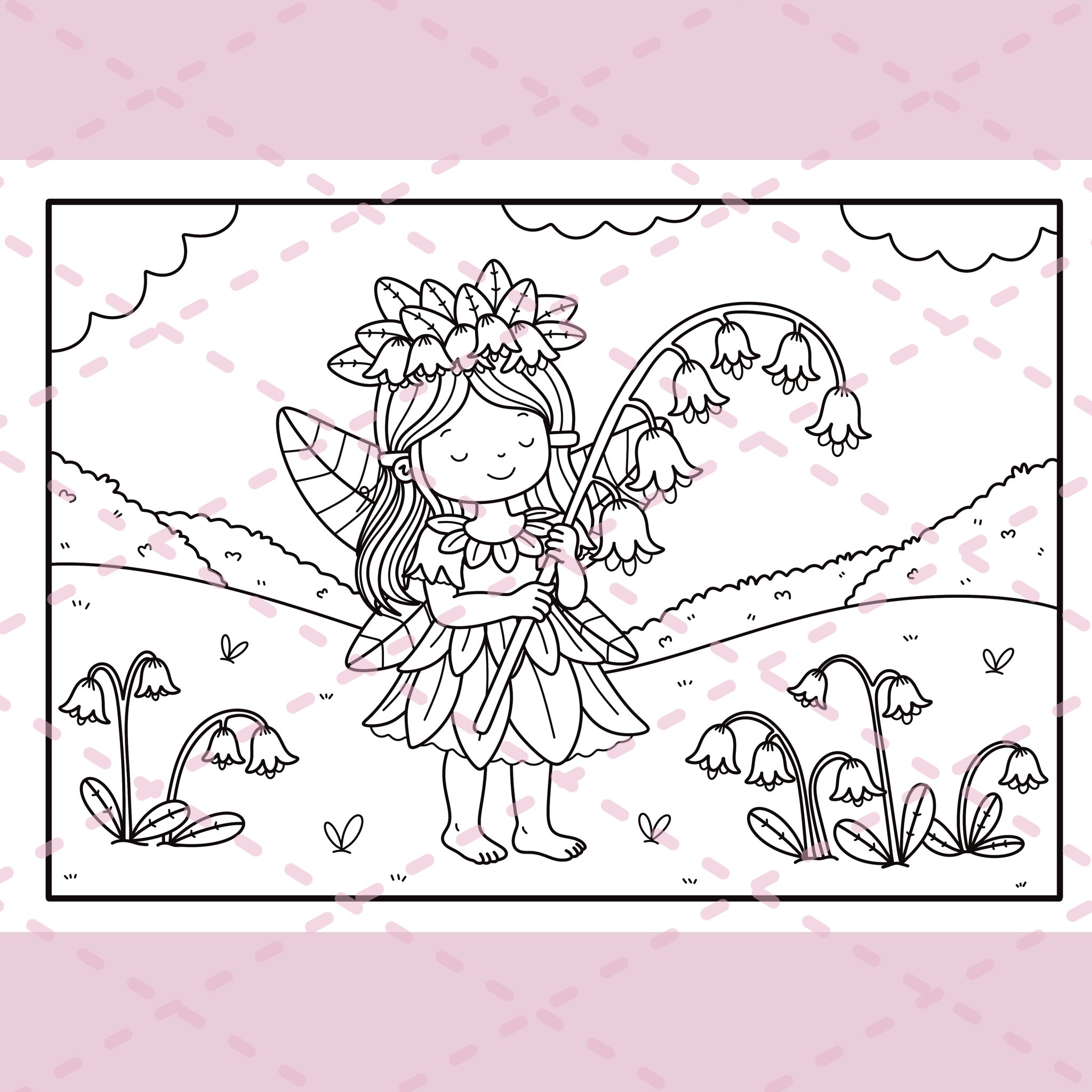 ColourEAK’s Book of Fairies Colouring Book | 20 Pages | 350gsm Cardstock | Ringbound | A4 Landscape Book