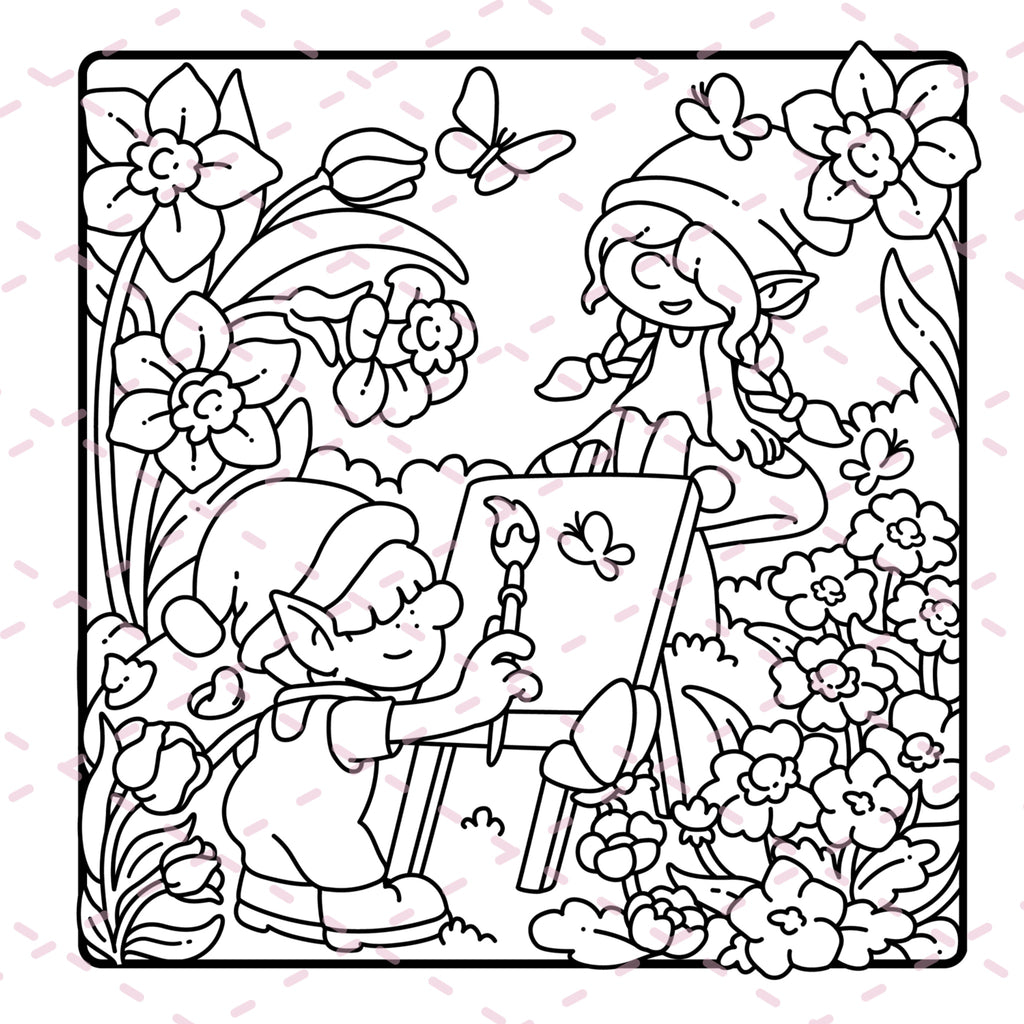 Best of Cozy Gnomes Colouring Book | 20 Pages | 350gsm Cardstock