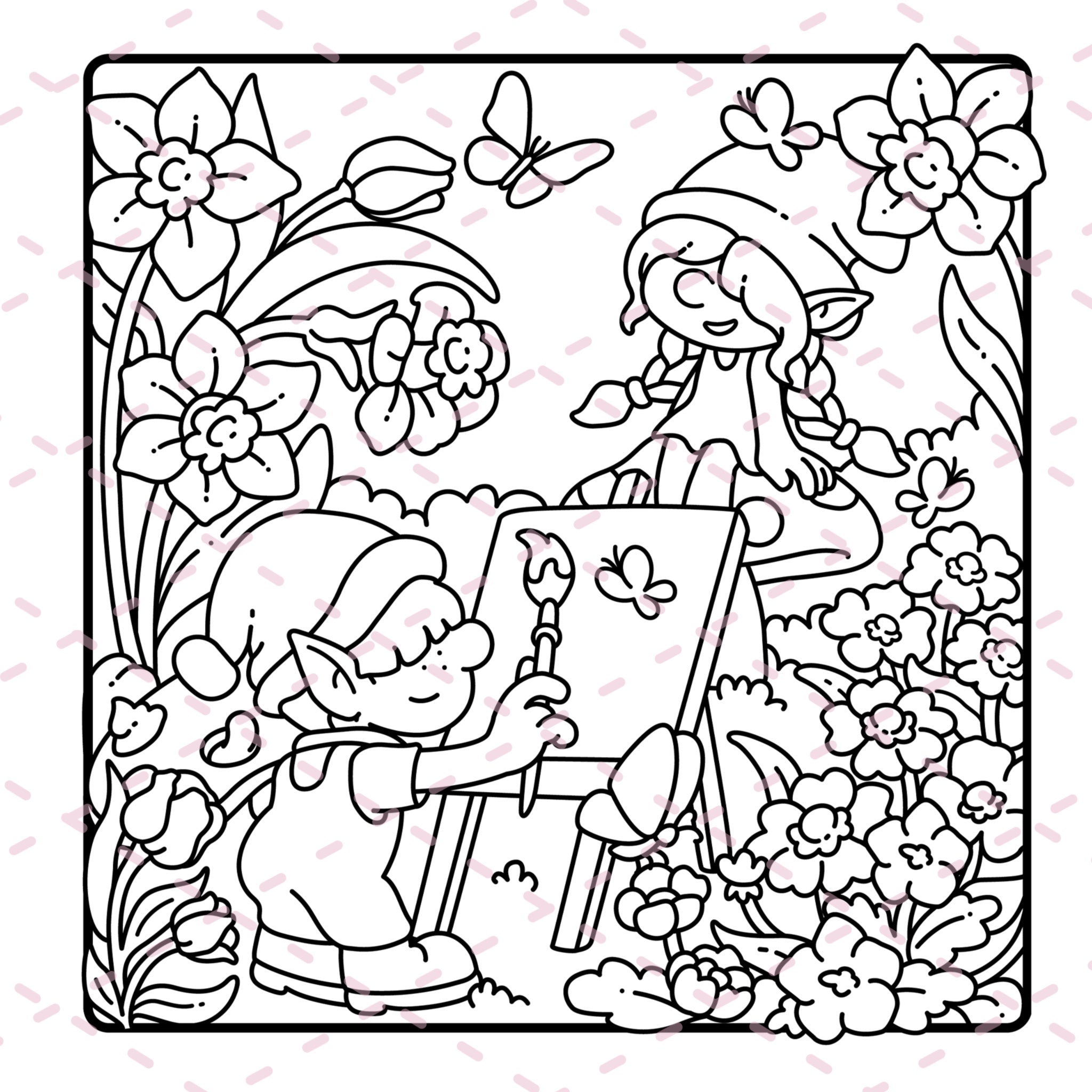 Best of Cozy Gnomes Colouring Book | 20 Pages | 350gsm Cardstock