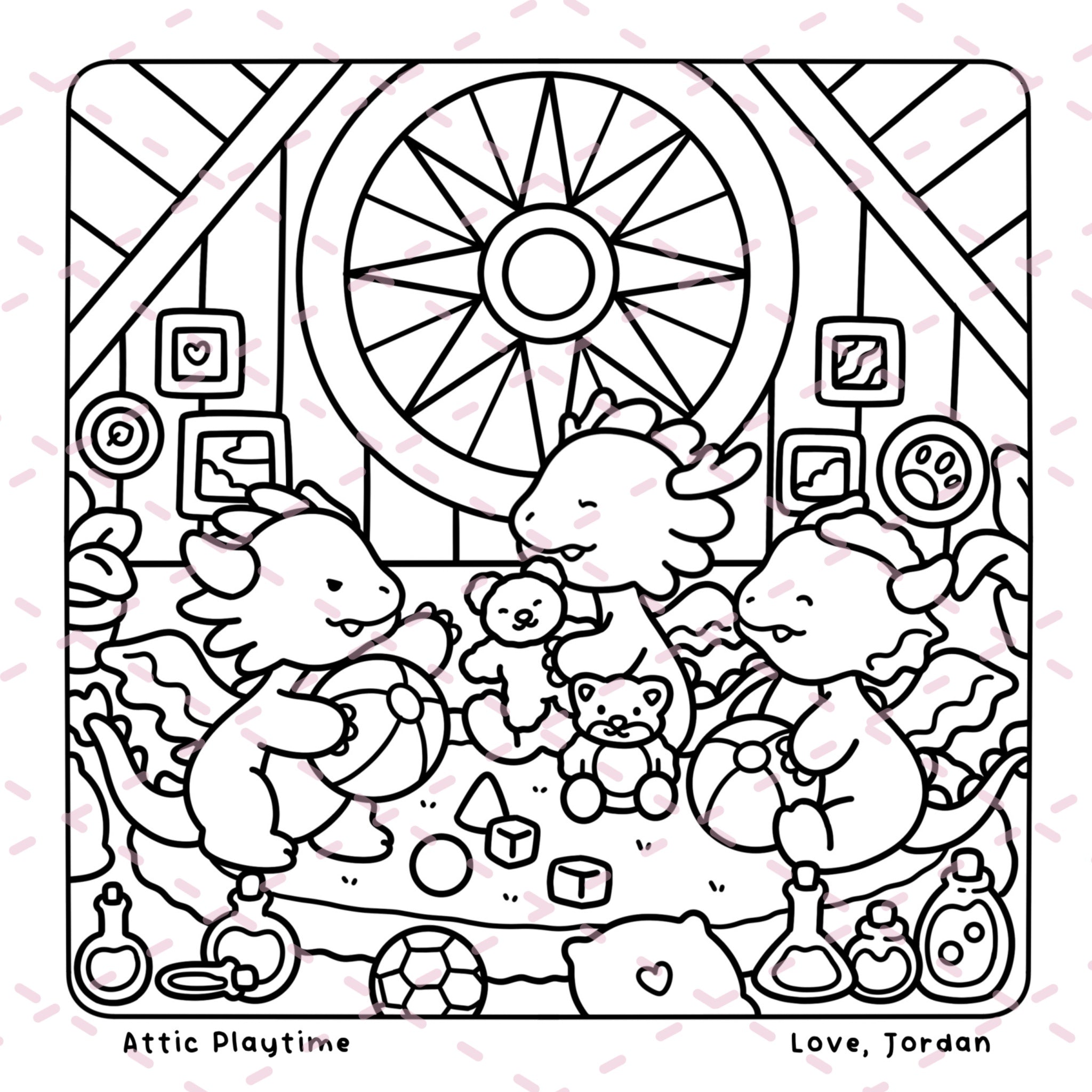 Dreamy Dragons Colouring Book | 40 Colouring Pages with 5 Additional 350gsm Cardstock Images