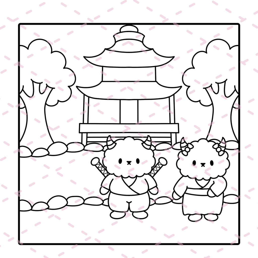 Cutie Monsters Time Travel Colouring Book | 20 Colouring Pages with 4 Additional 350gsm Cardstock Images