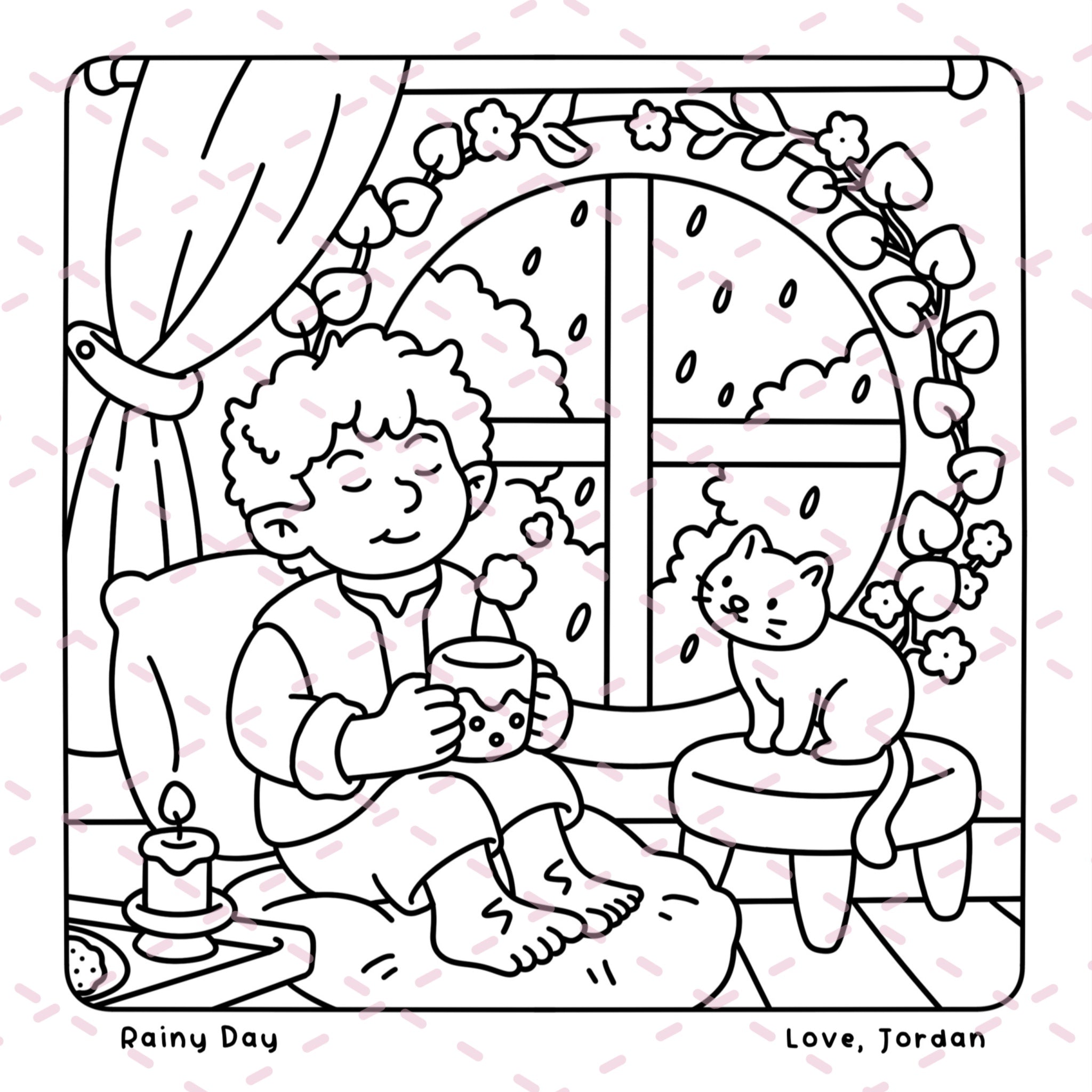 Halfling Hollow Colouring Book | 40 Colouring Pages with 5 Additional 350gsm Cardstock Images