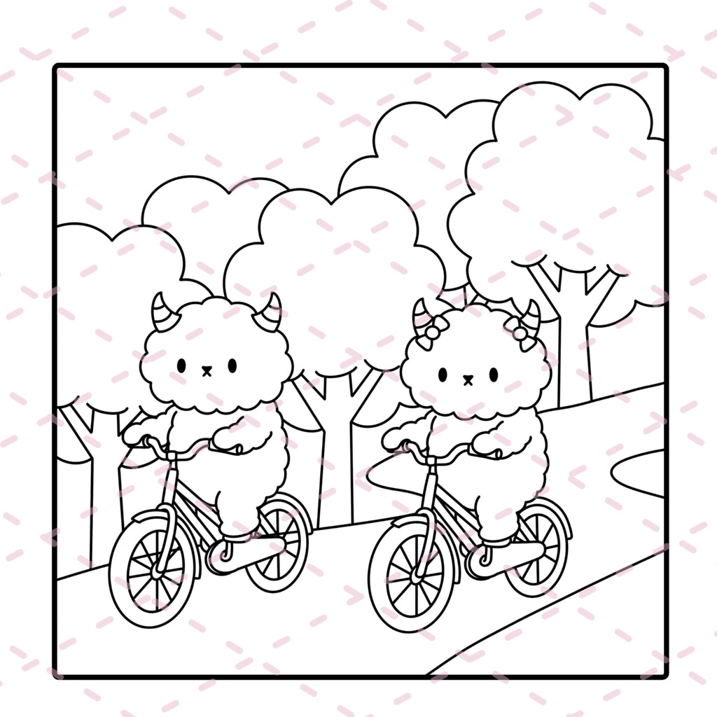 Cutie Monsters Volume One Colouring Book | 20 Colouring Pages with 4 Additional 350gsm Cardstock Images
