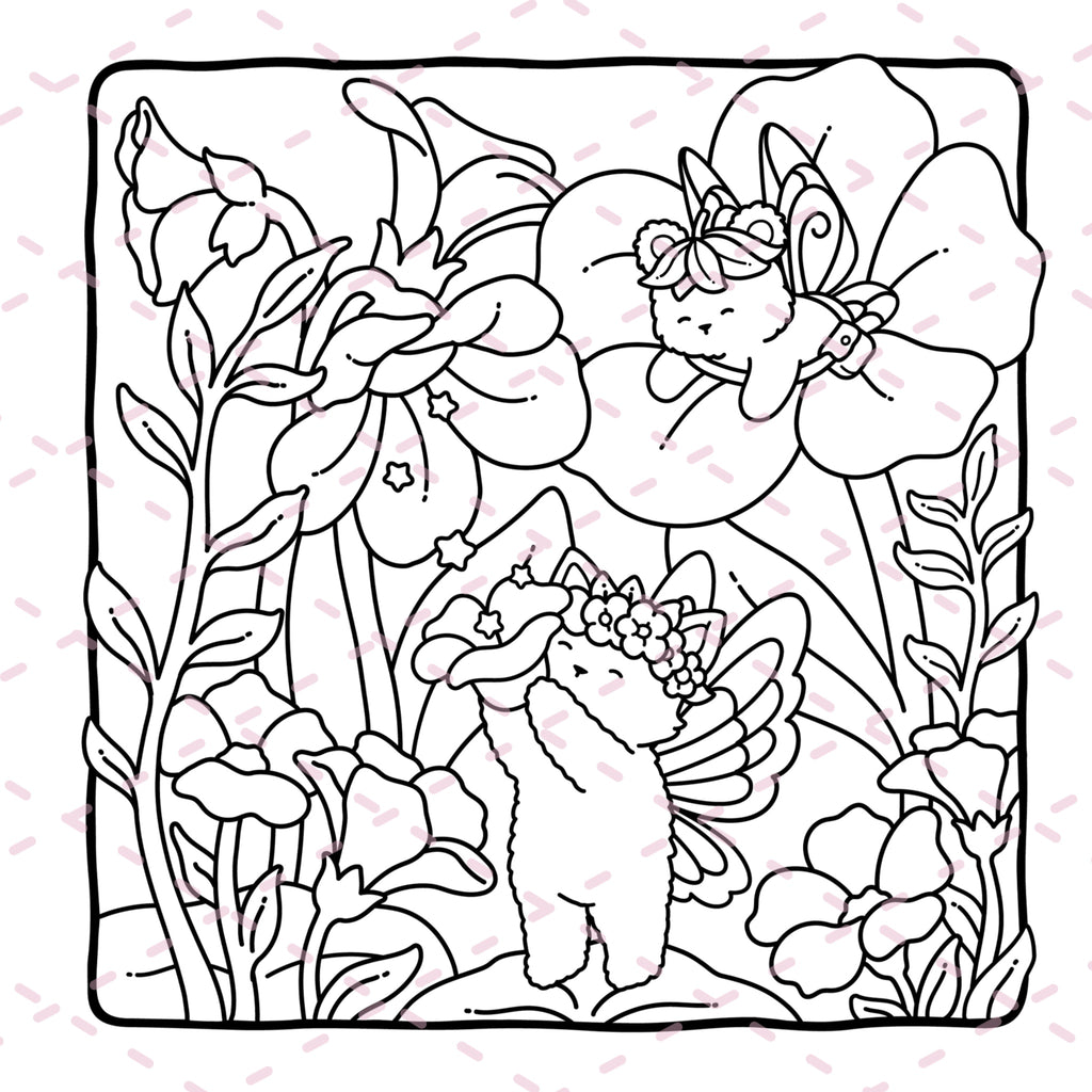 Fairy Buddies Summer Colouring Book | 40 Colouring Pages with 5 Additional 350gsm Cardstock Images