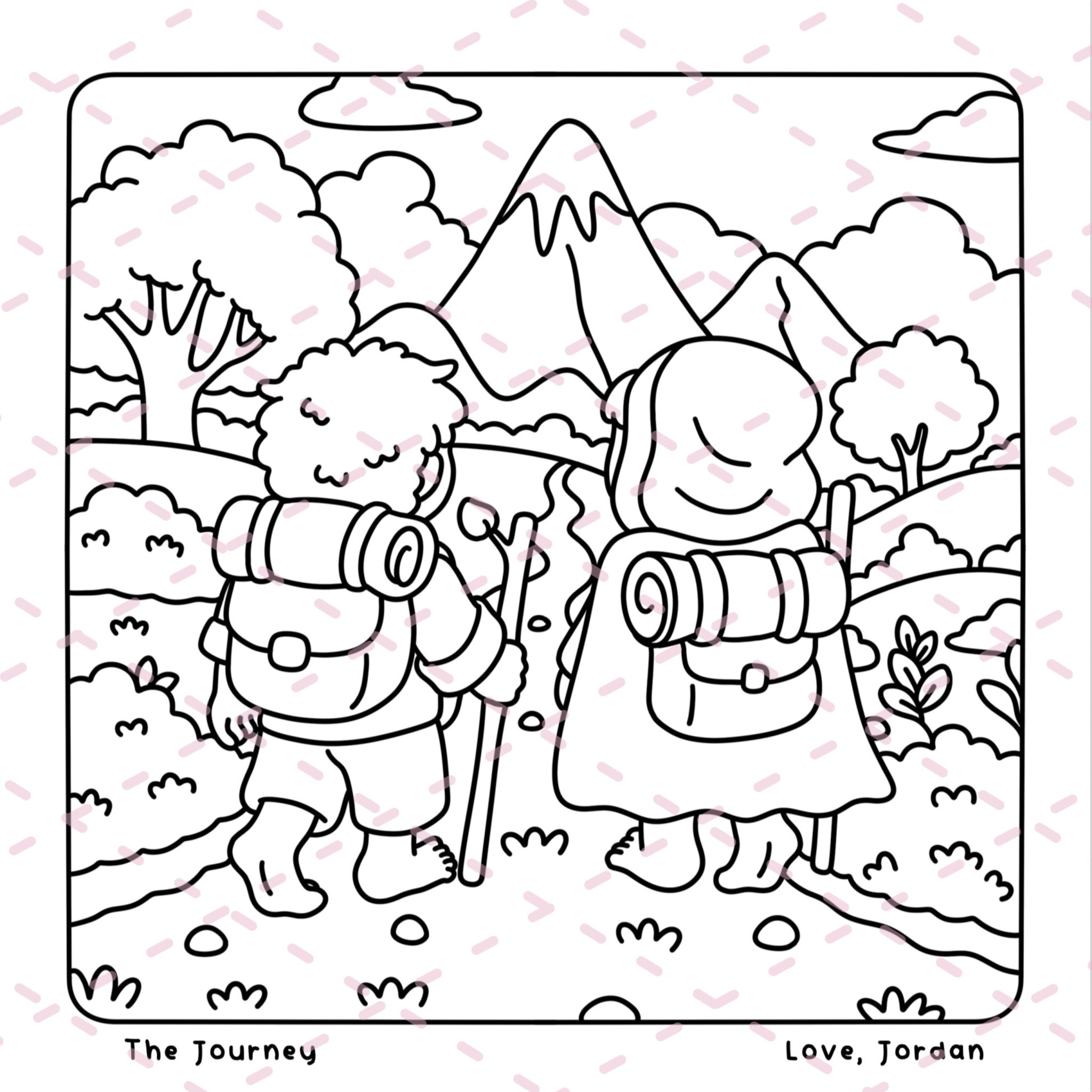 Halfling Hollow Colouring Book | 40 Colouring Pages with 5 Additional 350gsm Cardstock Images