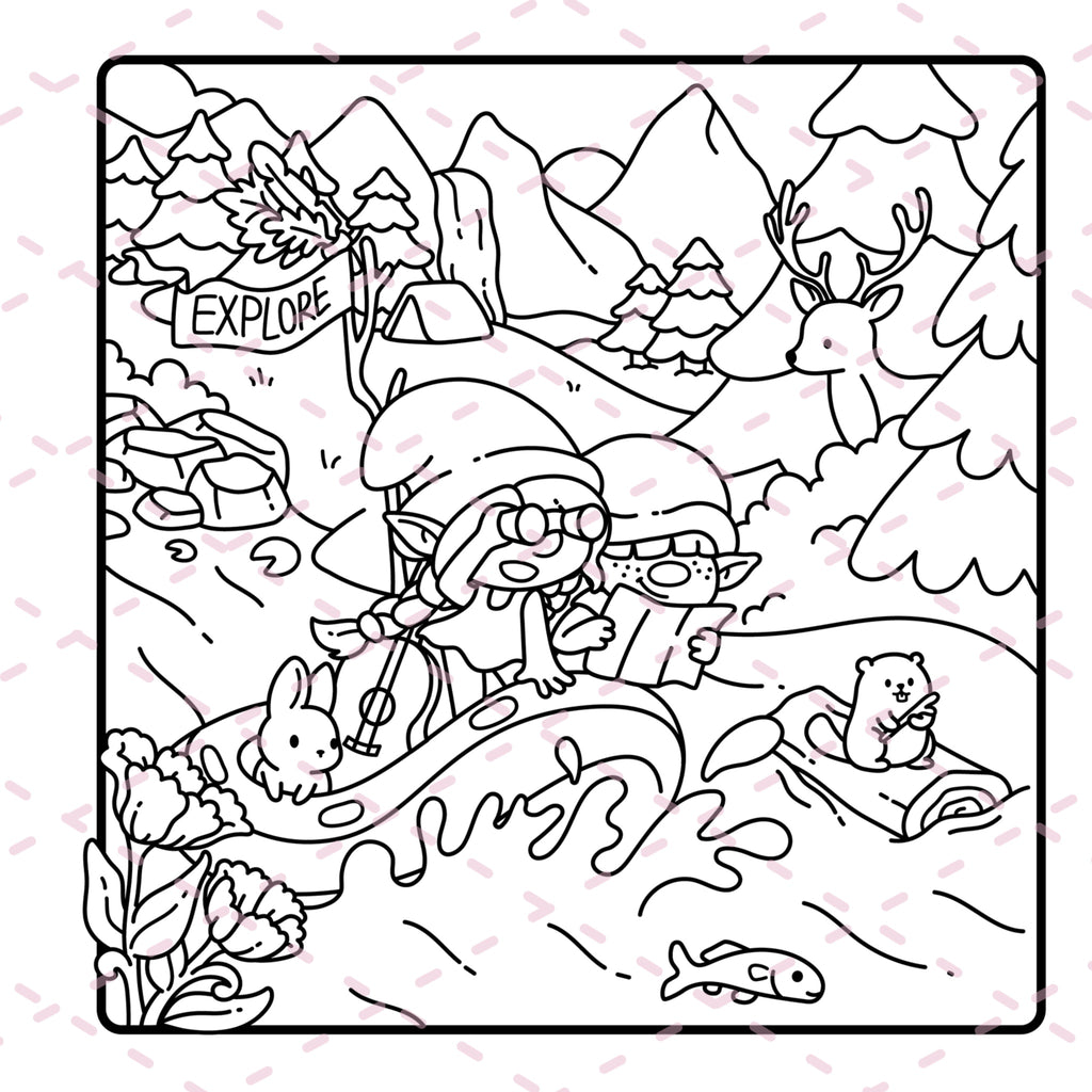 Best of Cozy Gnomes Colouring Book | 20 Pages | 350gsm Cardstock