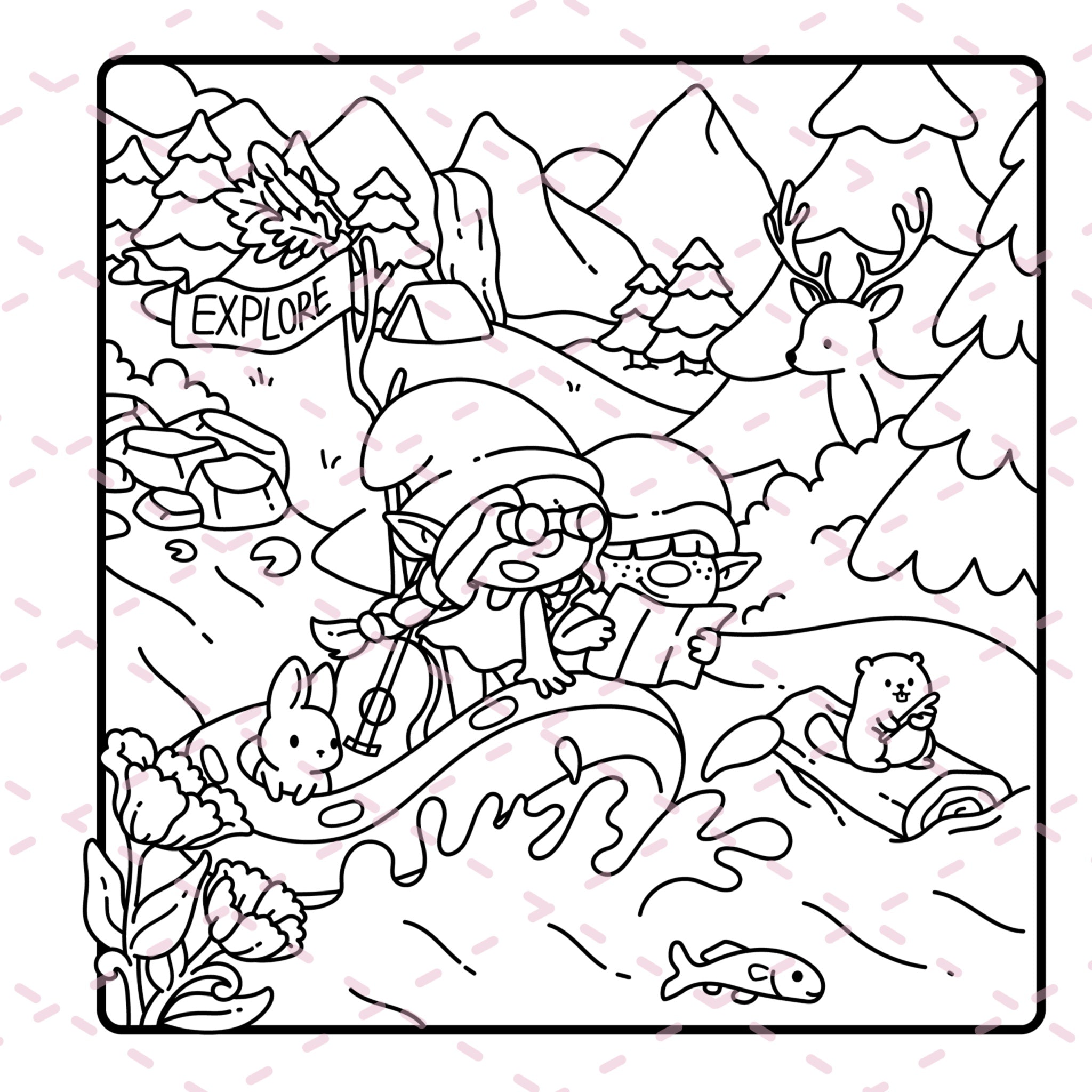 Best of Cozy Gnomes Colouring Book | 20 Pages | 350gsm Cardstock