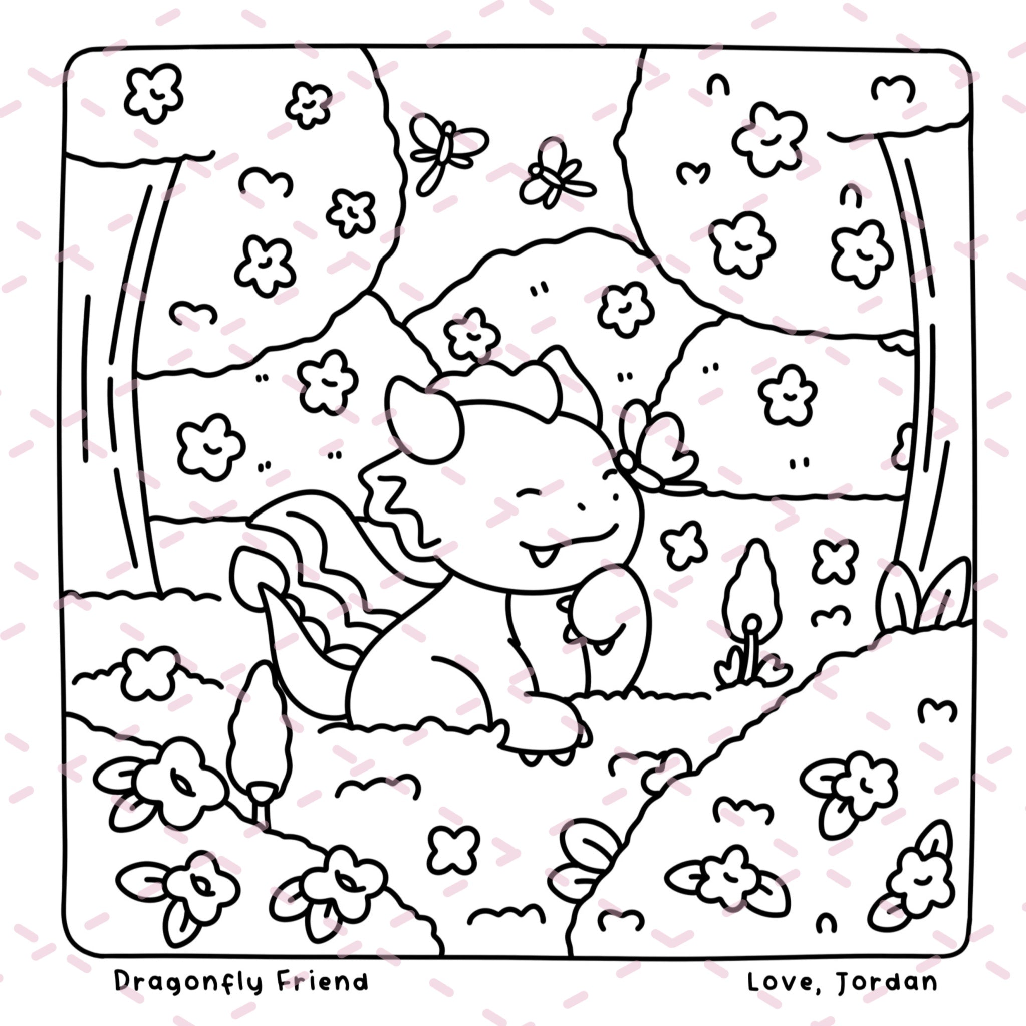 Spend the Day with Dragon Colouring Book | 40 Colouring Pages with 5 Additional 350gsm Cardstock Images