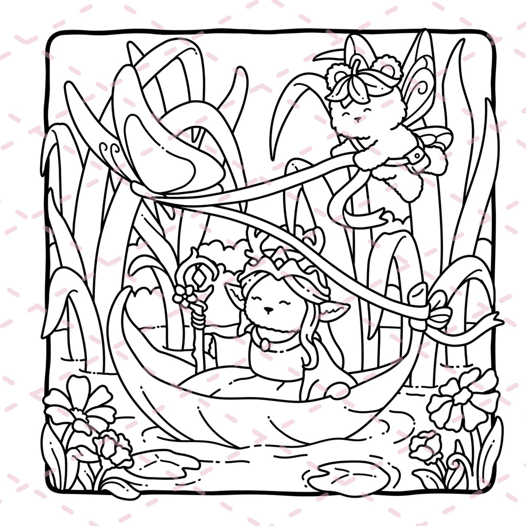 Fairy Buddies Summer Colouring Book | 40 Colouring Pages with 5 Additional 350gsm Cardstock Images