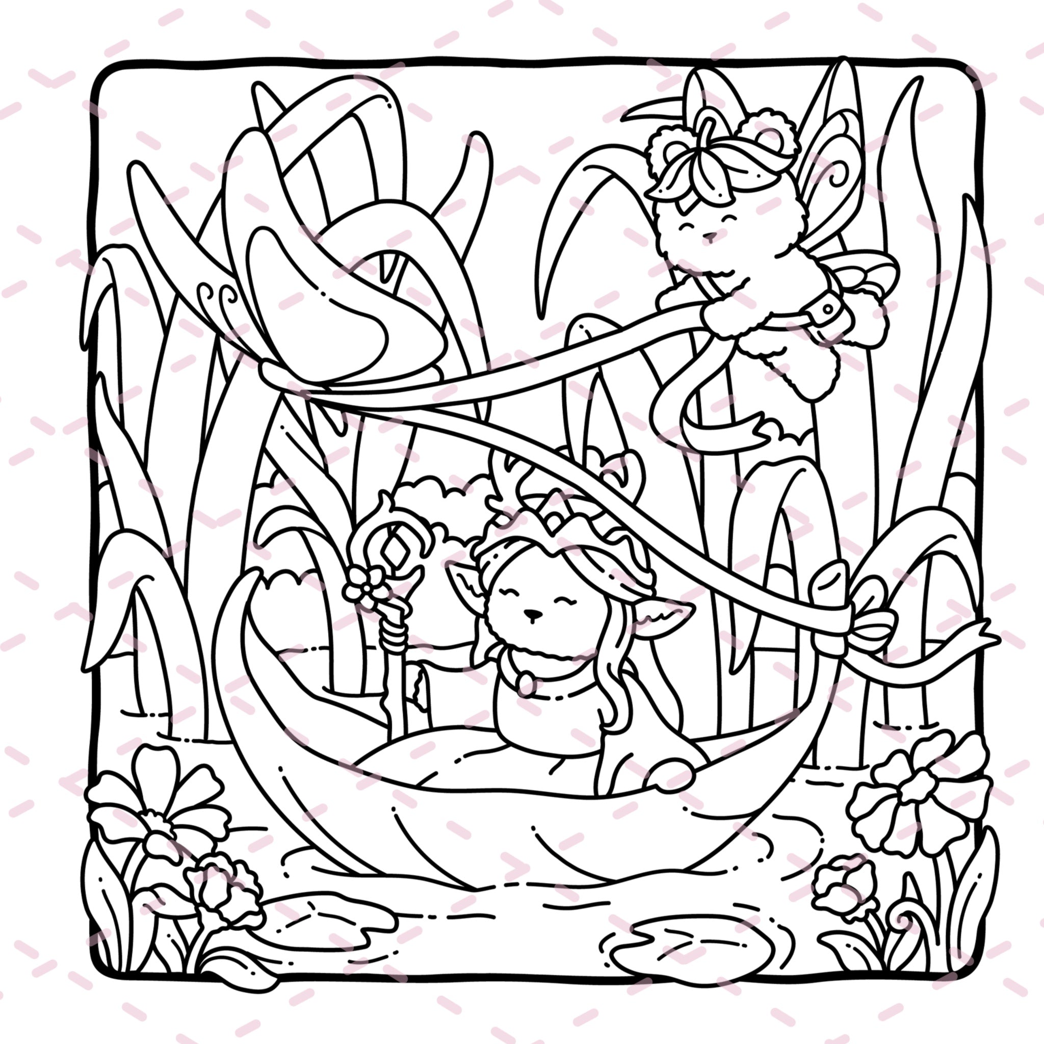 Fairy Buddies Summer Colouring Book | 40 Colouring Pages with 5 Additional 350gsm Cardstock Images