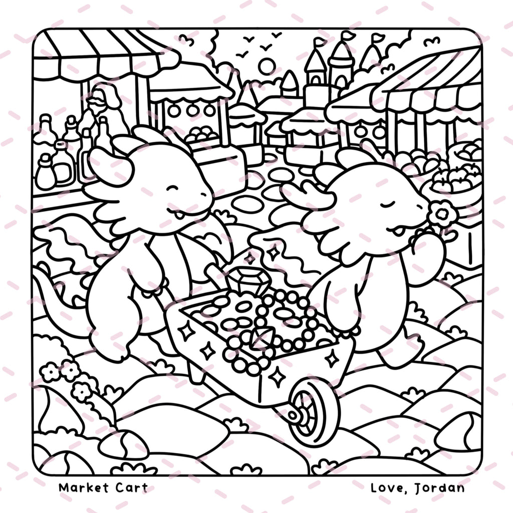 Dreamy Dragons Colouring Book | 40 Colouring Pages with 5 Additional 350gsm Cardstock Images