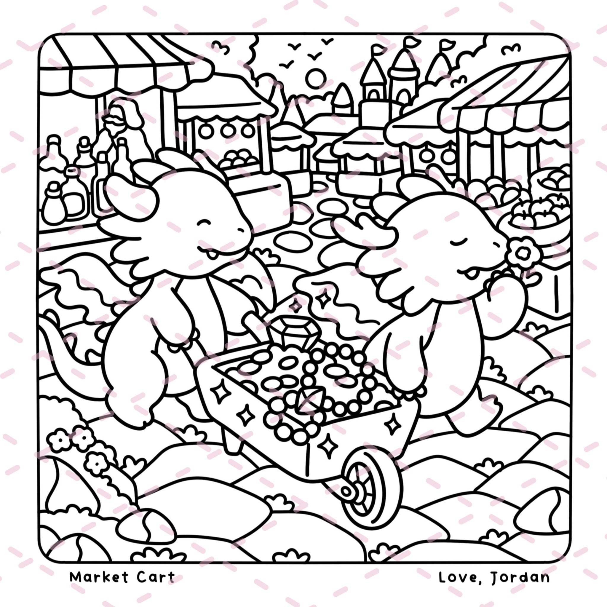 Dreamy Dragons Colouring Book | 40 Colouring Pages with 5 Additional 350gsm Cardstock Images