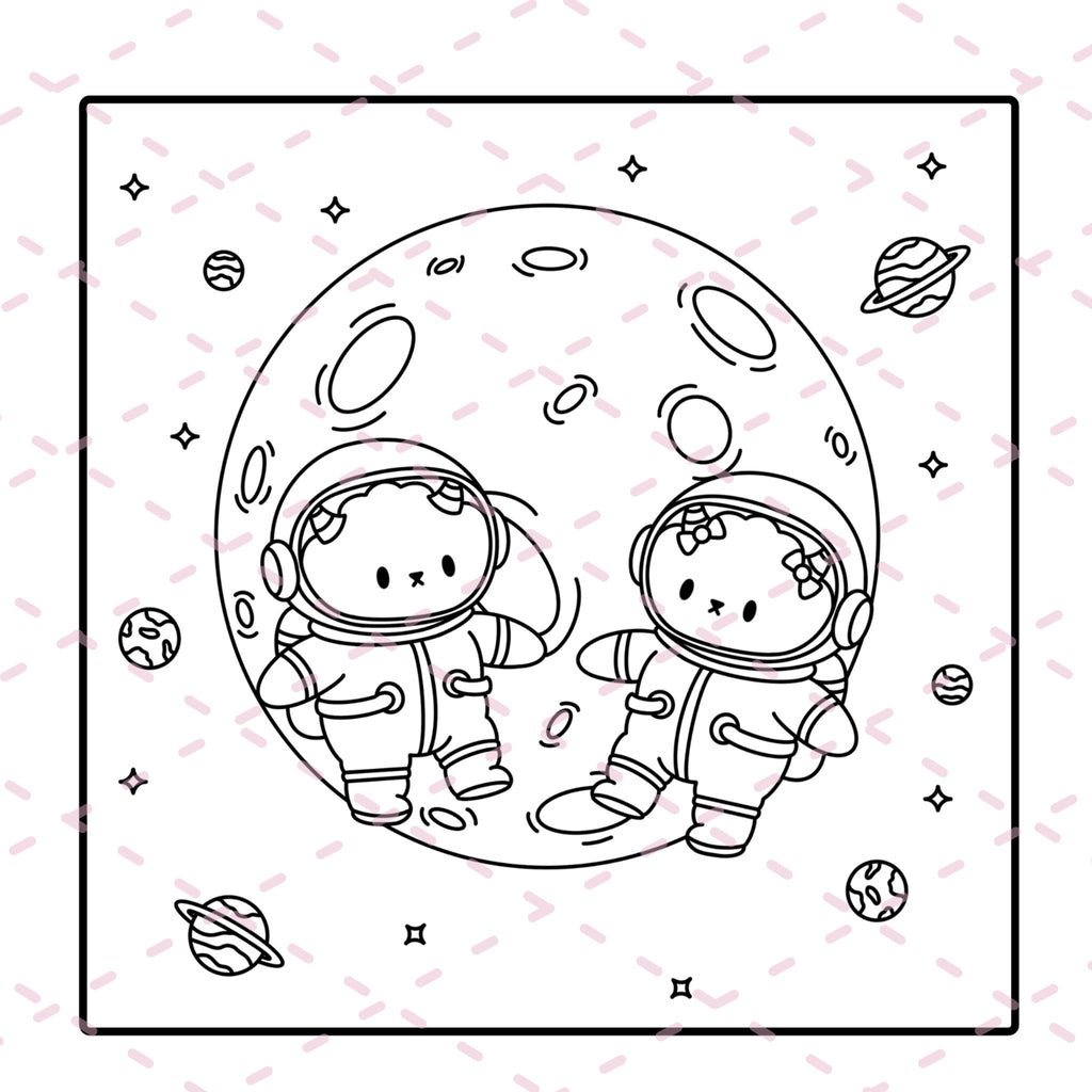 Cutie Monsters Volume One Colouring Book | 20 Colouring Pages with 4 Additional 350gsm Cardstock Images