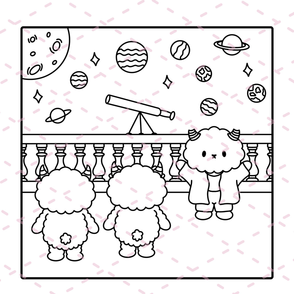 Cutie Monsters Time Travel Colouring Book | 20 Colouring Pages with 4 Additional 350gsm Cardstock Images