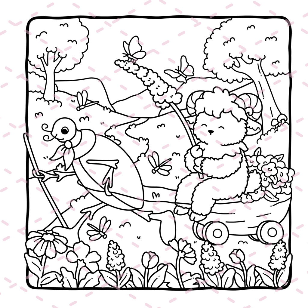 Fairy Buddies Summer Colouring Book | 40 Colouring Pages with 5 Additional 350gsm Cardstock Images