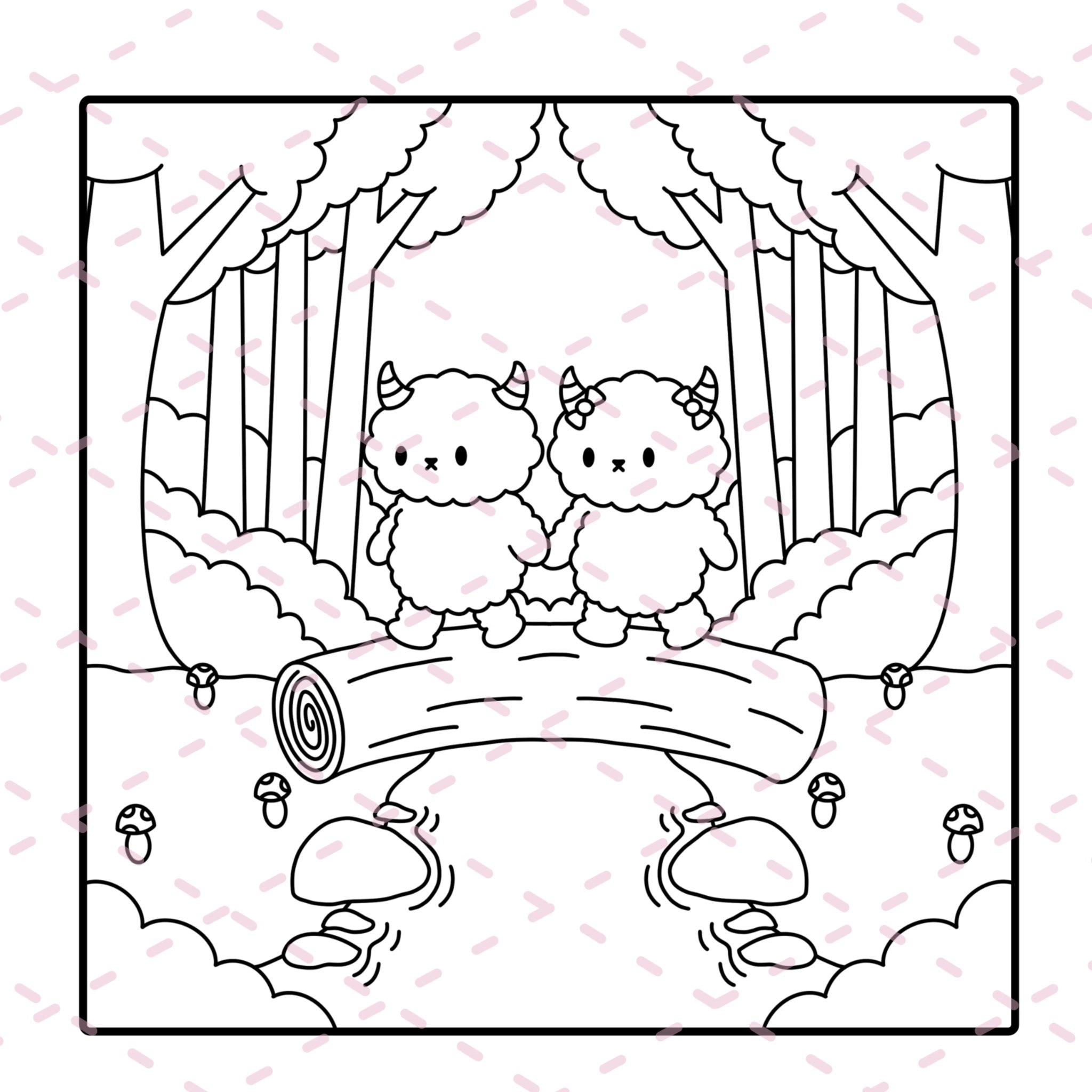 Cutie Monsters Volume One Colouring Book | 20 Colouring Pages with 4 Additional 350gsm Cardstock Images