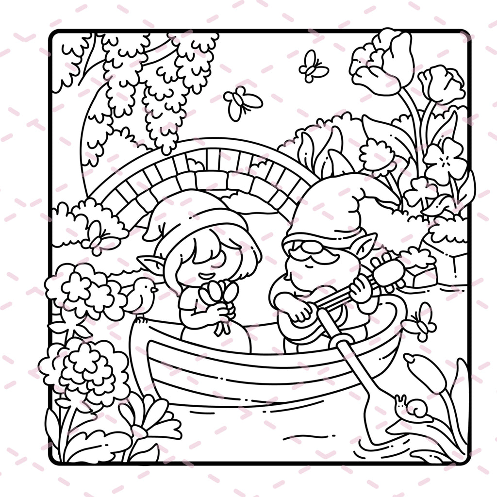 Best of Cozy Gnomes Colouring Book | 20 Pages | 350gsm Cardstock