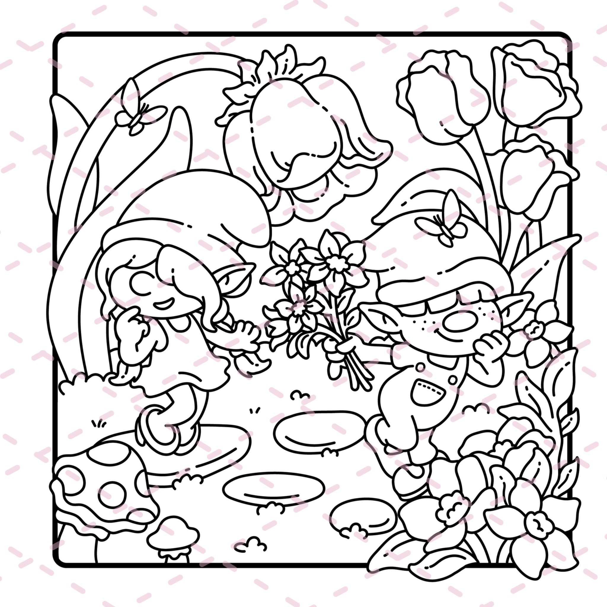 Cozy Gnomes Colouring Book | 40 Colouring Pages with 5 Additional 350gsm Cardstock Images