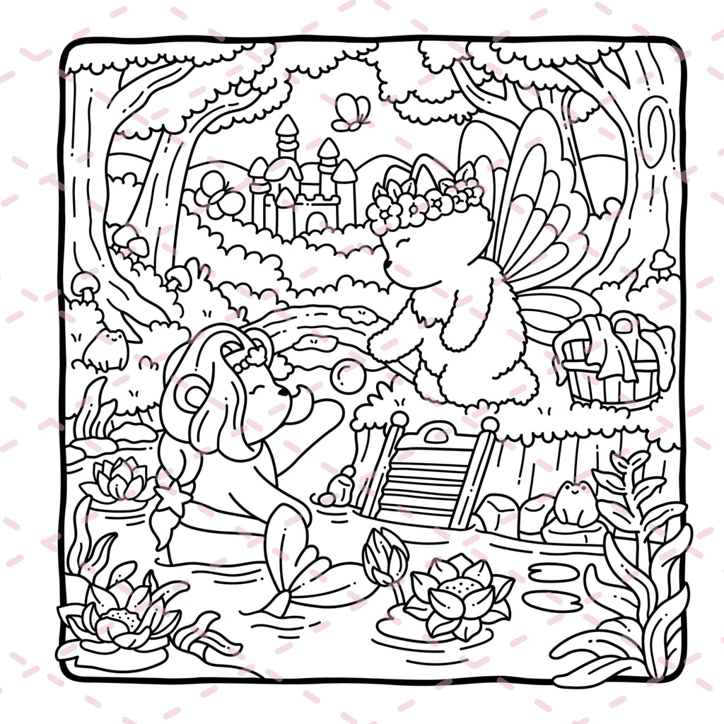 Fairy Buddies Colouring Book | 40 Colouring Pages with 5 Additional 350gsm Cardstock Images