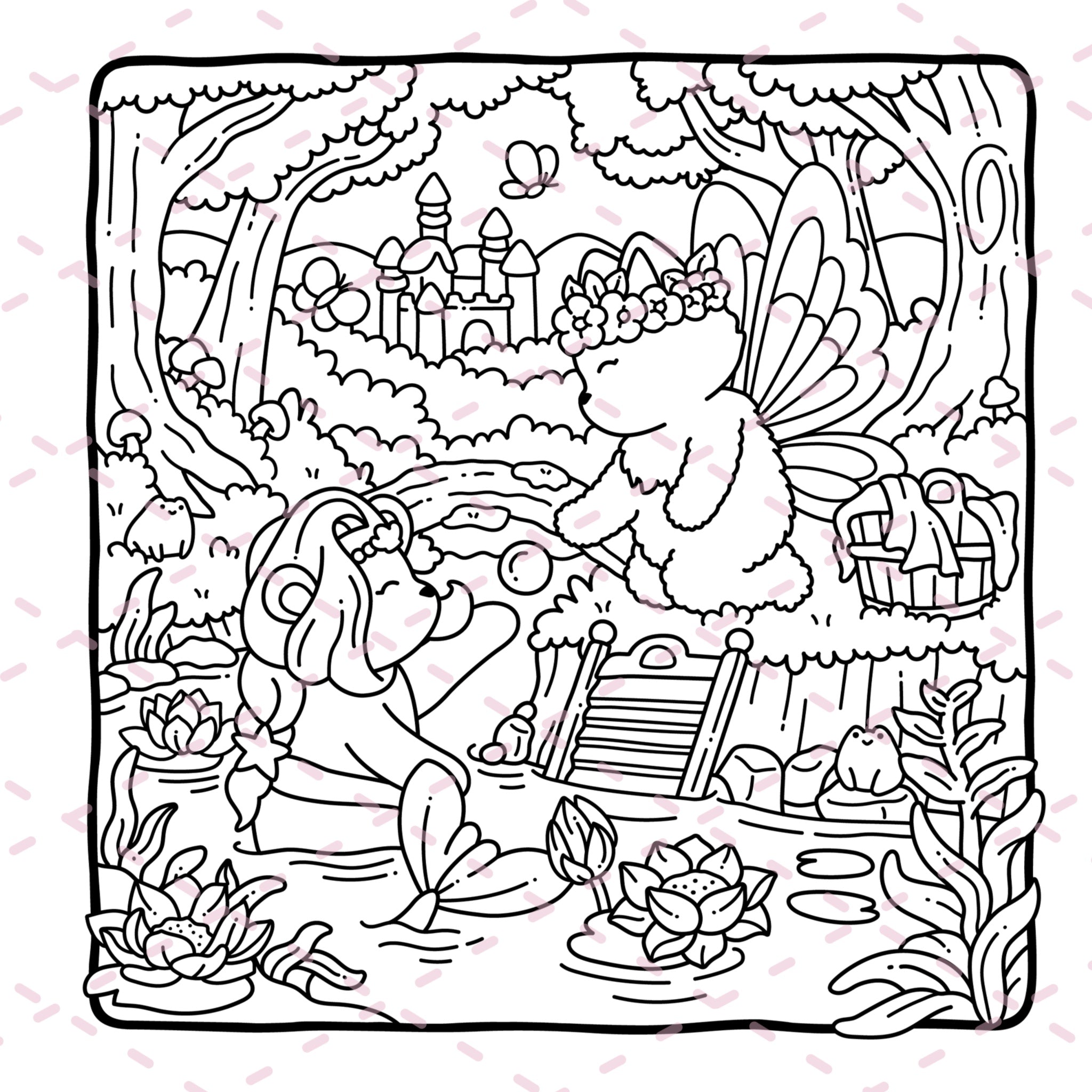 Fairy Buddies Colouring Book | 40 Colouring Pages with 5 Additional 350gsm Cardstock Images