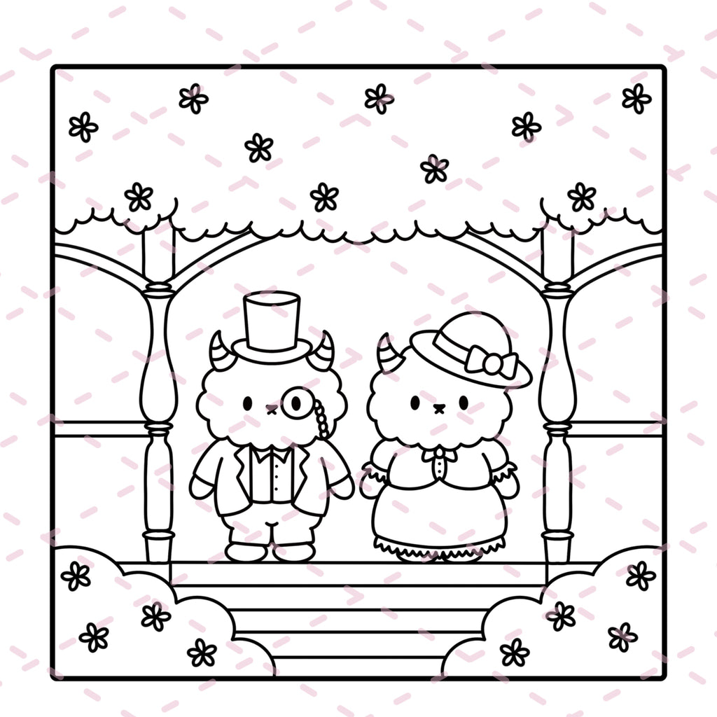 Cutie Monsters Time Travel Colouring Book | 20 Colouring Pages with 4 Additional 350gsm Cardstock Images