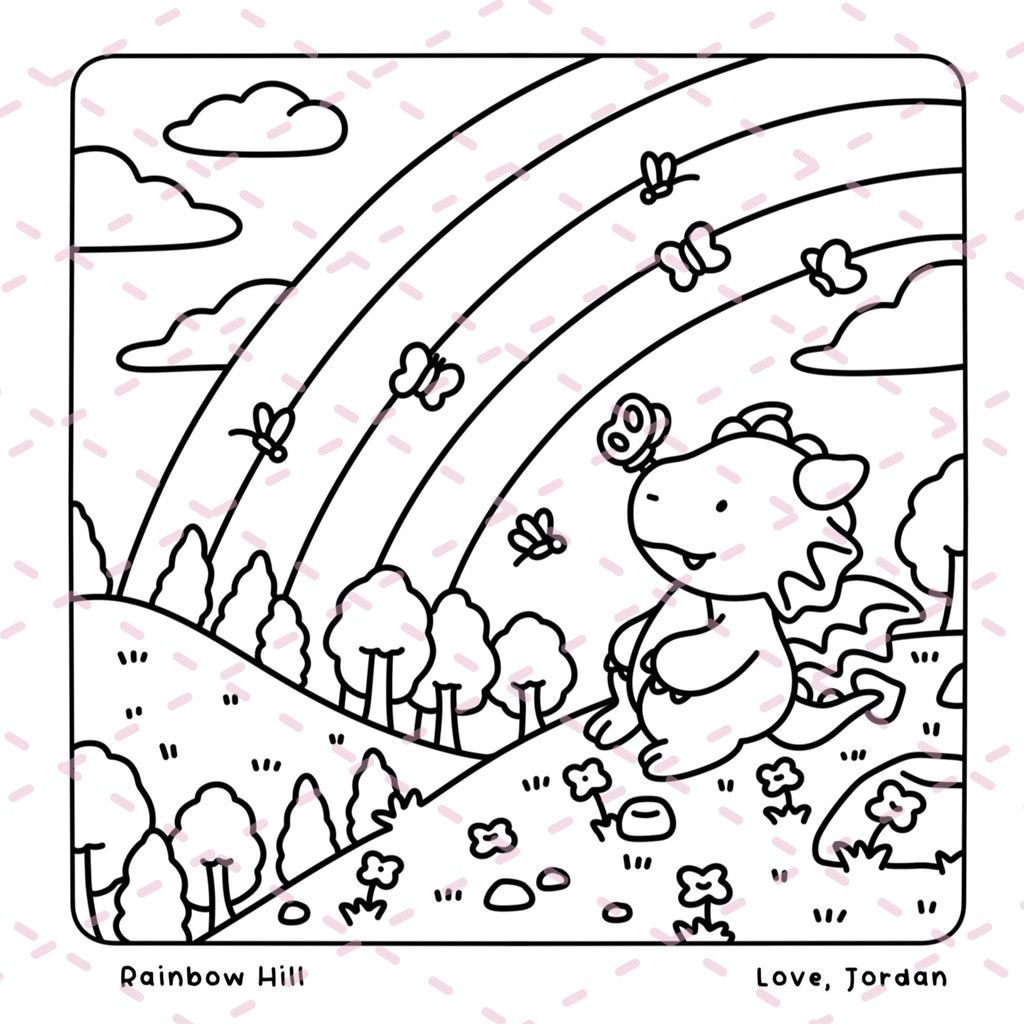 Dearest Dragons Colouring Book | BEST OF Love, Jordan’s Dragons | 20 Pages | 350gsm Cardstock