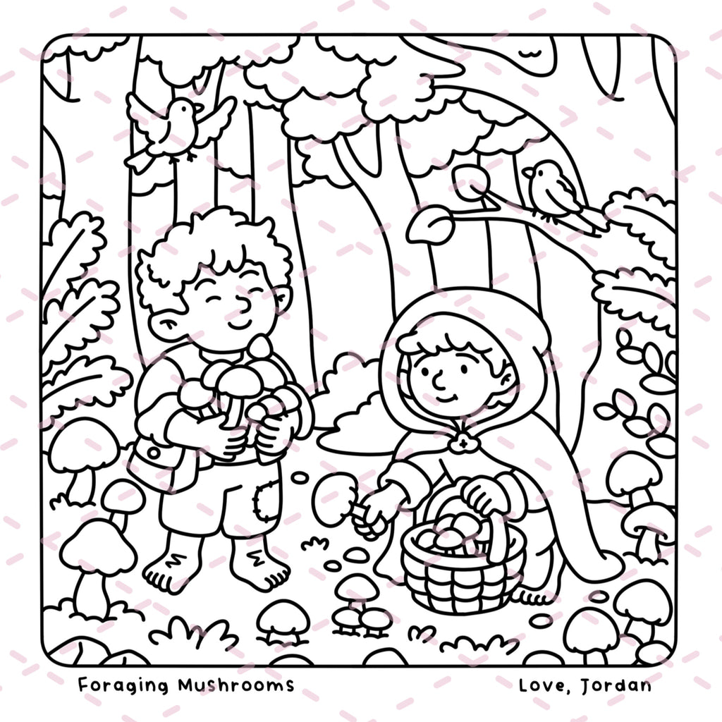 Halfling Hollow Colouring Book | 40 Colouring Pages with 5 Additional 350gsm Cardstock Images