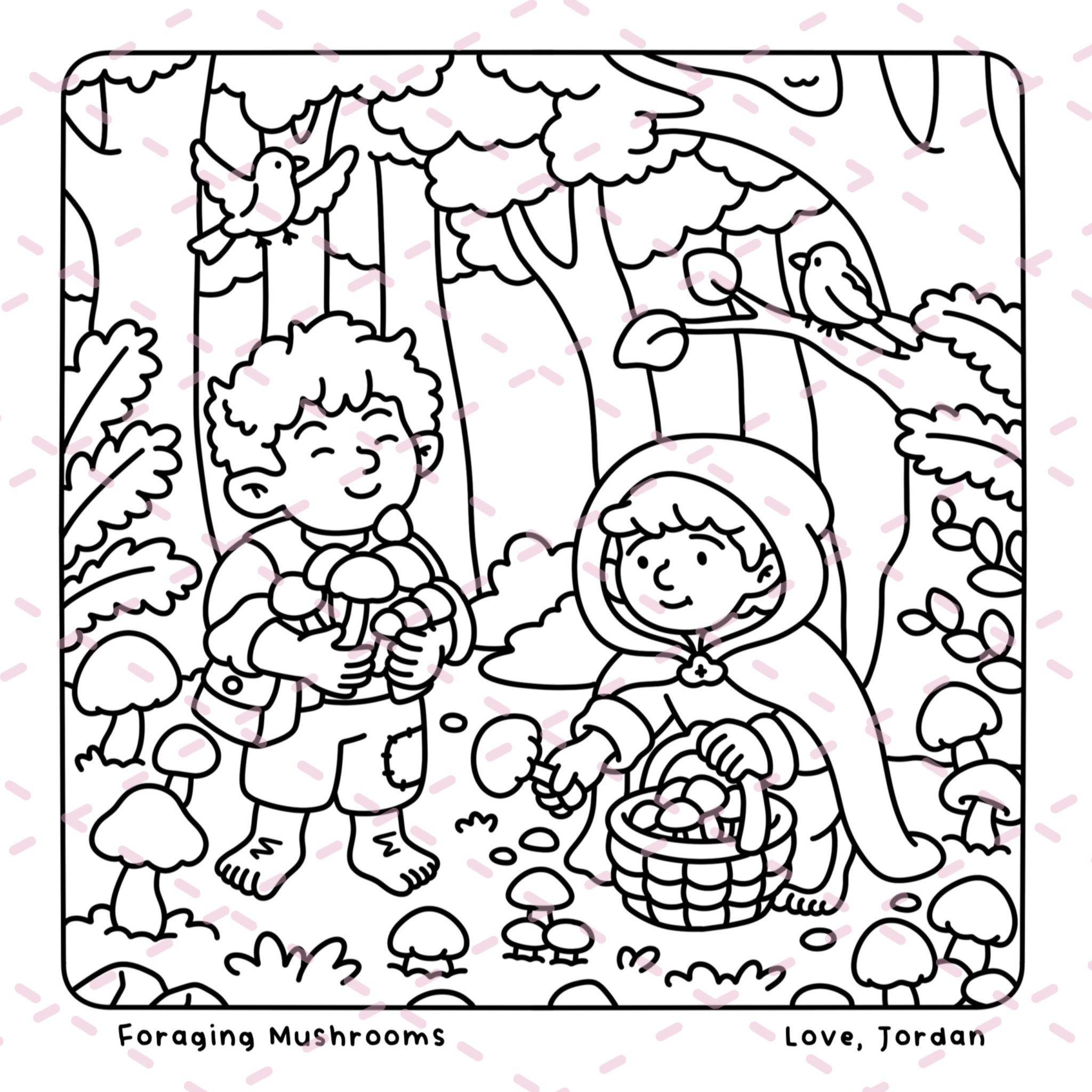 Halfling Hollow Colouring Book | 40 Colouring Pages with 5 Additional 350gsm Cardstock Images