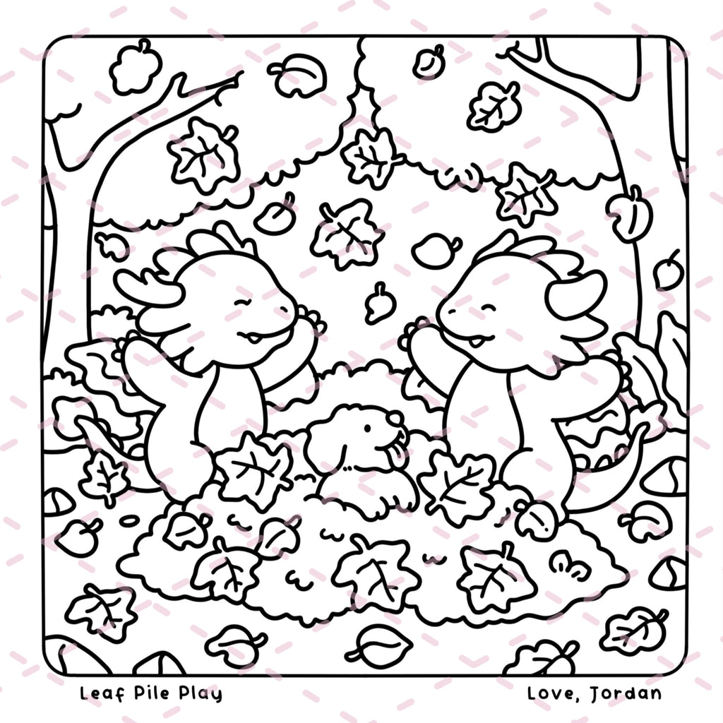 Dearest Dragons Colouring Book | BEST OF Love, Jordan’s Dragons | 20 Pages | 350gsm Cardstock