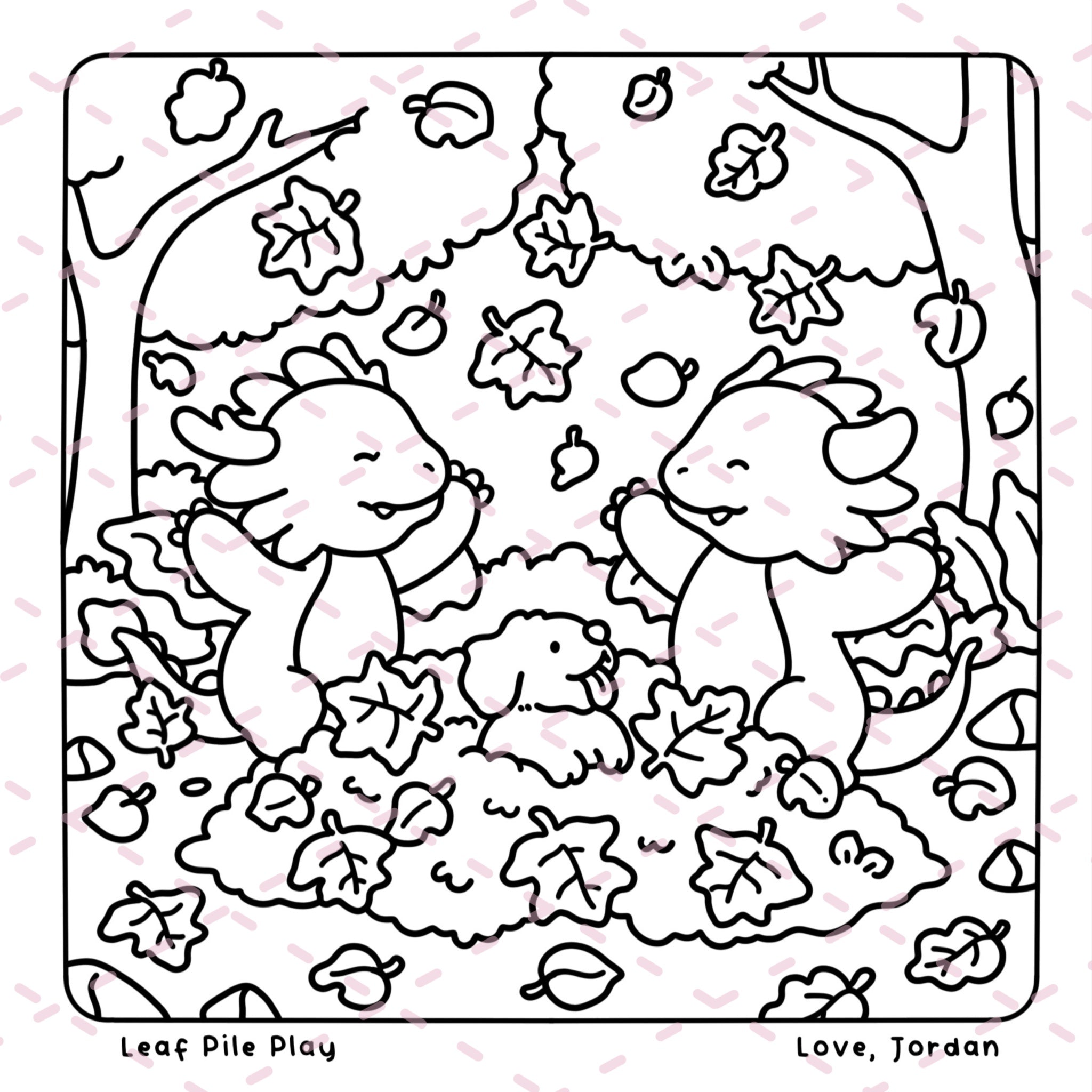 Dearest Dragons Colouring Book | BEST OF Love, Jordan’s Dragons | 20 Pages | 350gsm Cardstock