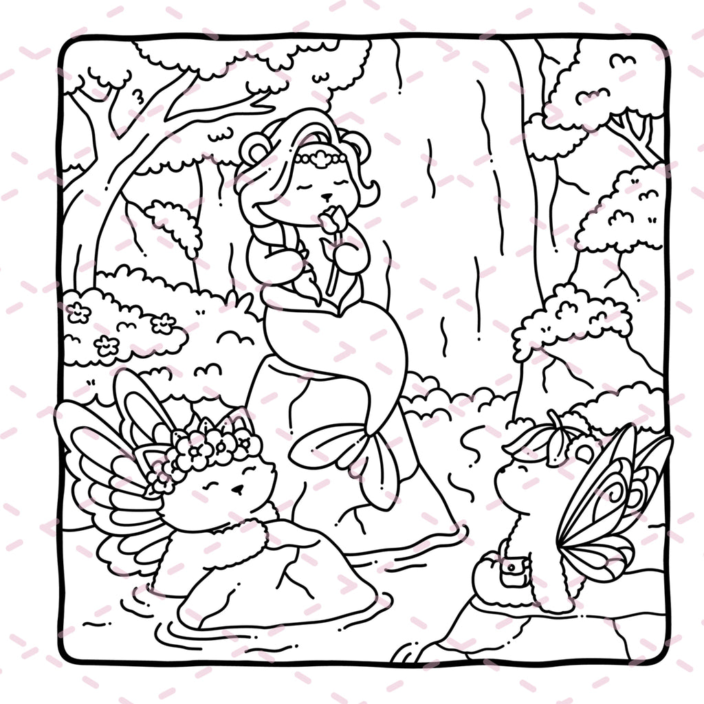 Fairy Buddies Summer Colouring Book | 40 Colouring Pages with 5 Additional 350gsm Cardstock Images