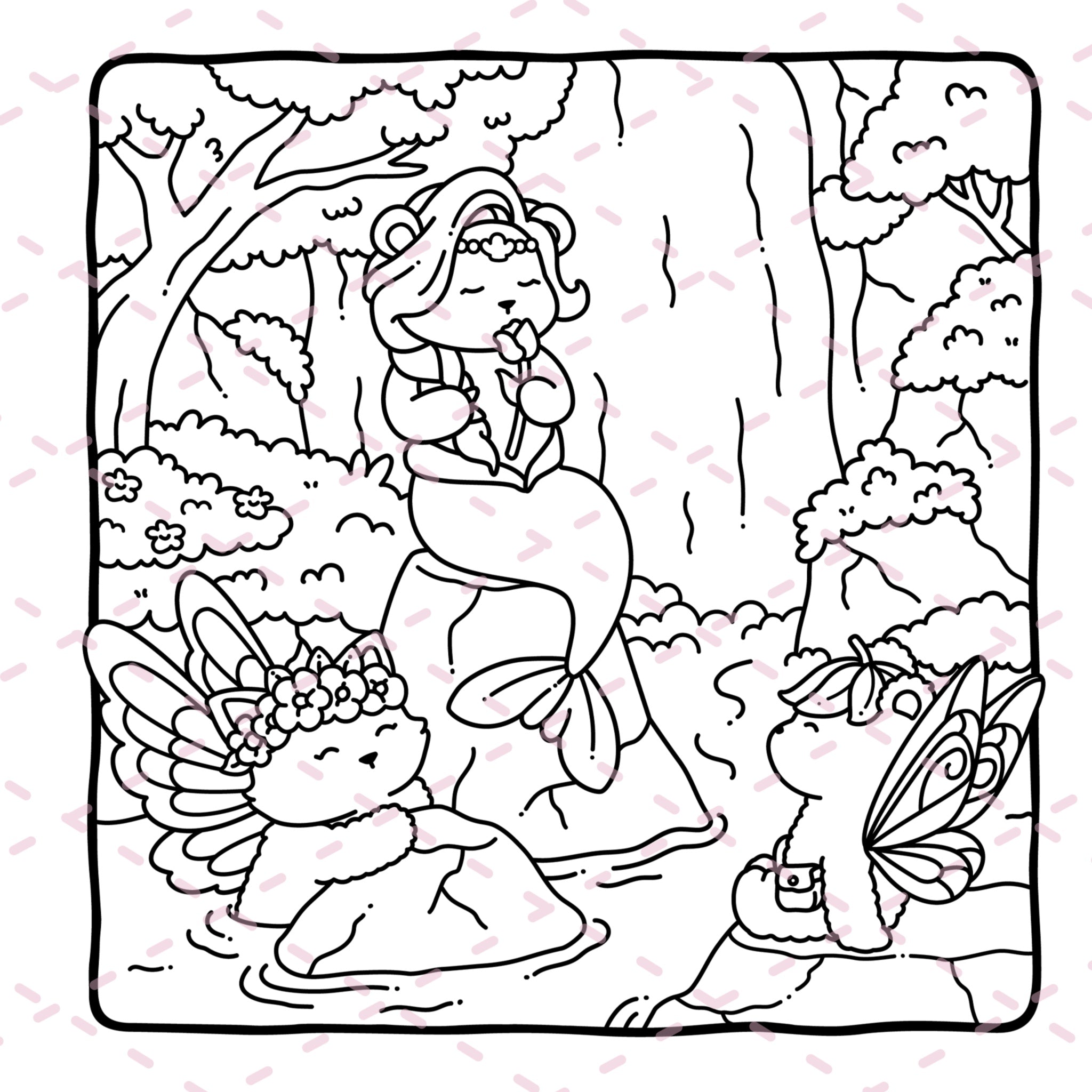 Fairy Buddies Summer Colouring Book | 40 Colouring Pages with 5 Additional 350gsm Cardstock Images