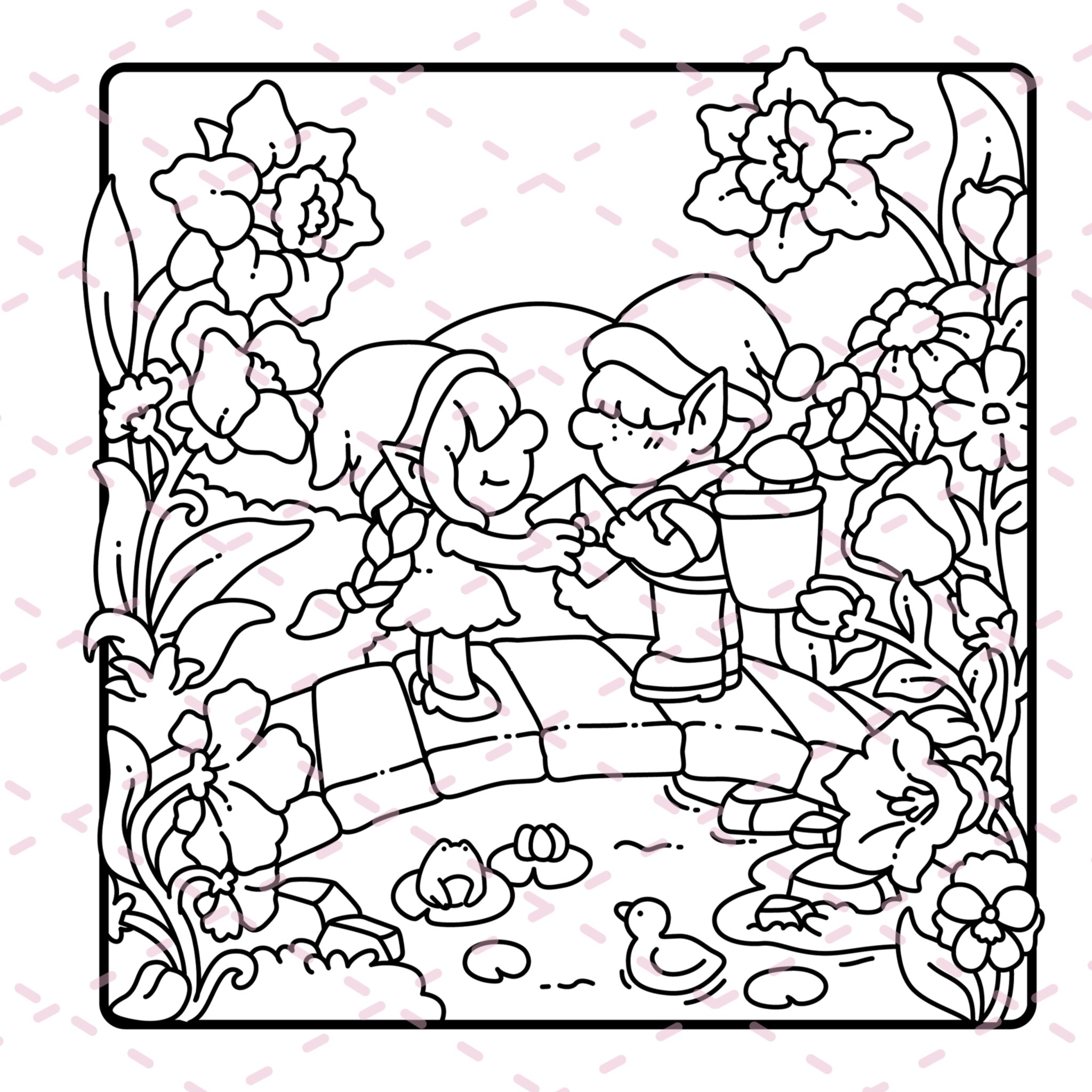 Cozy Gnomes Colouring Book | 40 Colouring Pages with 5 Additional 350gsm Cardstock Images