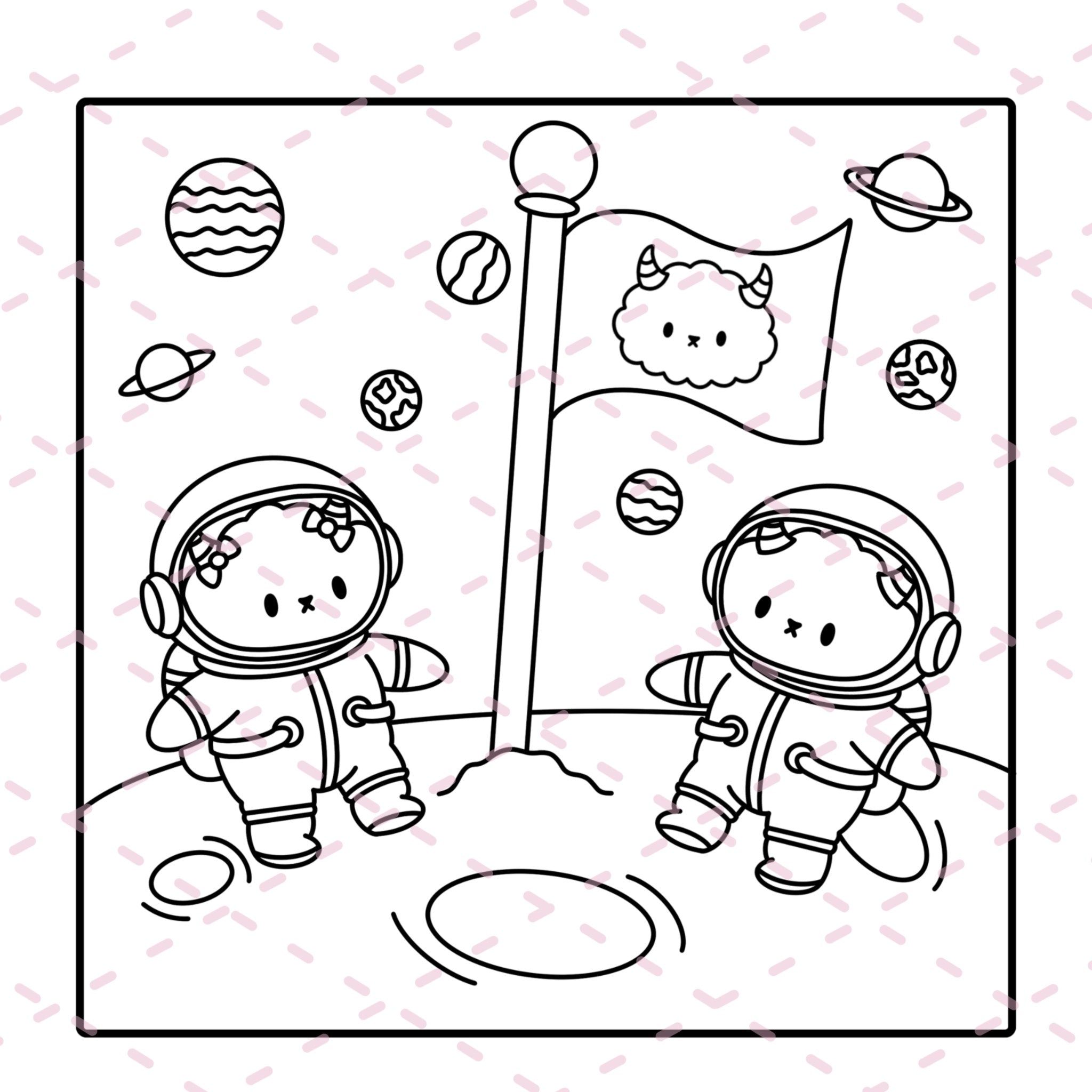 Cutie Monsters Time Travel Colouring Book | 20 Colouring Pages with 4 Additional 350gsm Cardstock Images
