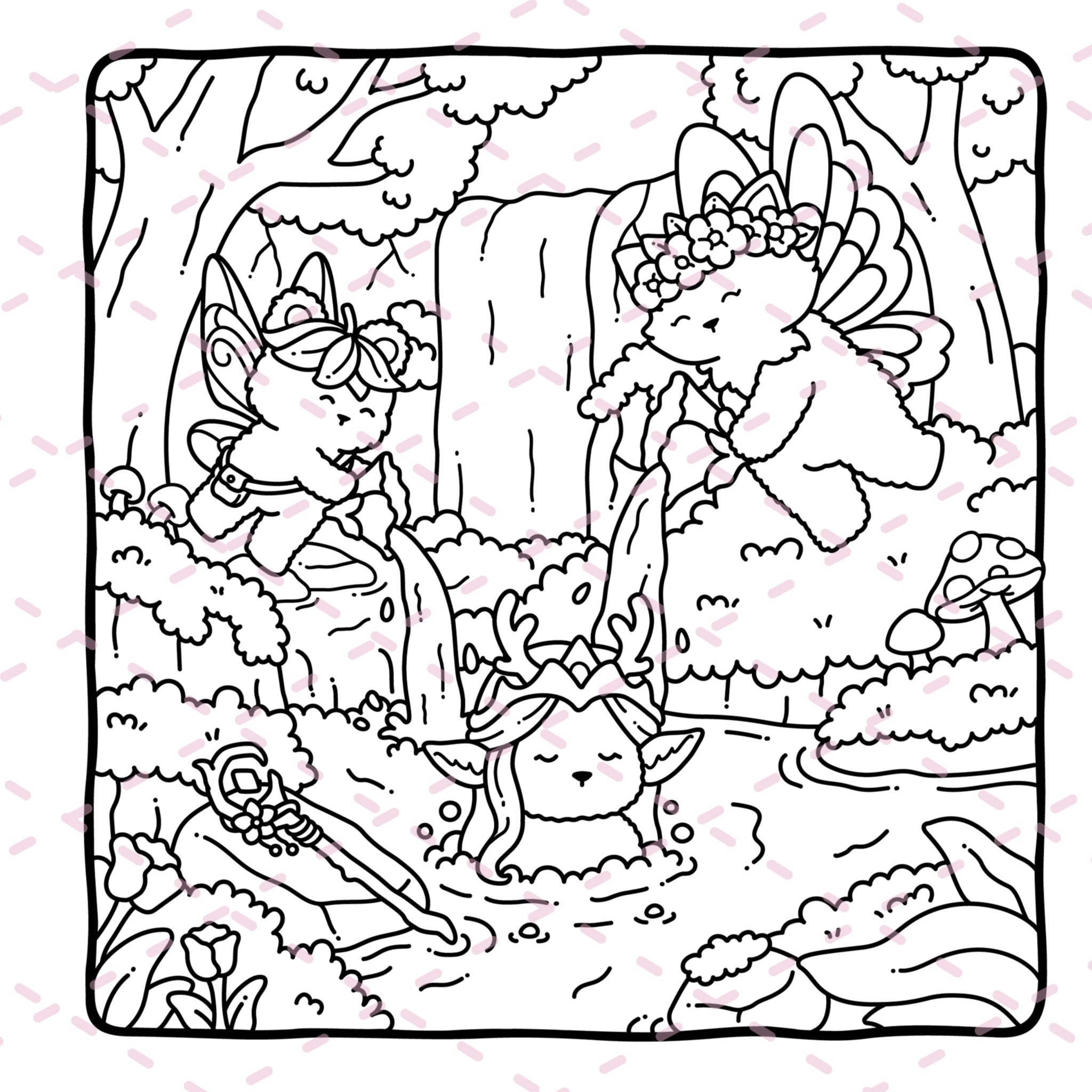 Fairy Buddies Summer Colouring Book | 40 Colouring Pages with 5 Additional 350gsm Cardstock Images