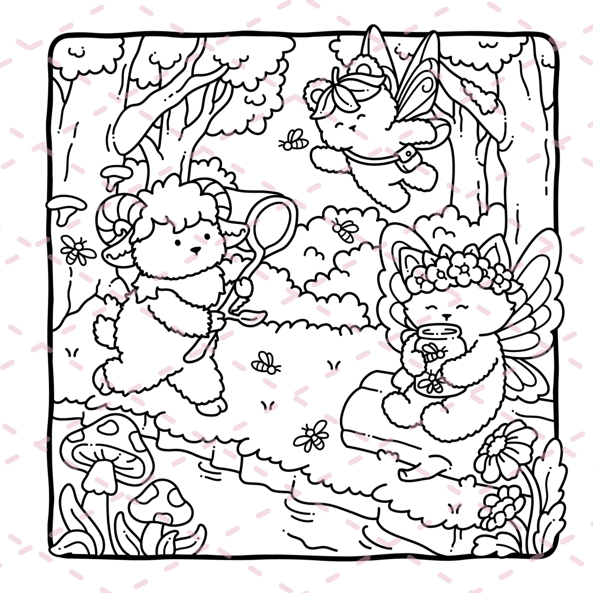 Fairy Buddies Summer Colouring Book | 40 Colouring Pages with 5 Additional 350gsm Cardstock Images