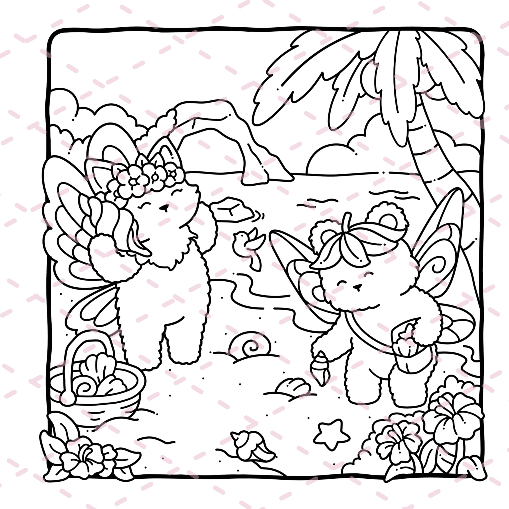 Fairy Buddies Summer Colouring Book | 40 Colouring Pages with 5 Additional 350gsm Cardstock Images