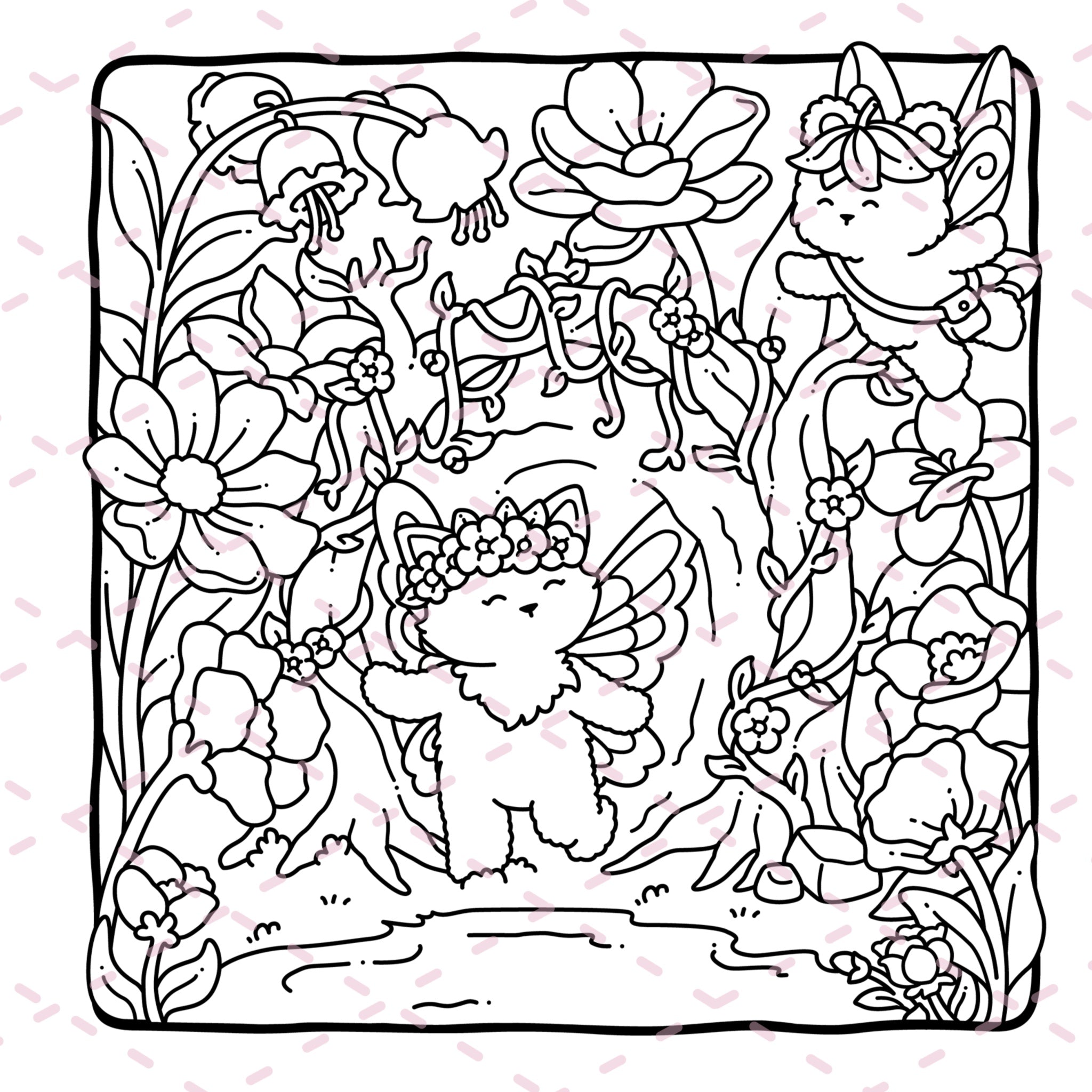 Fairy Buddies Colouring Book | 40 Colouring Pages with 5 Additional 350gsm Cardstock Images
