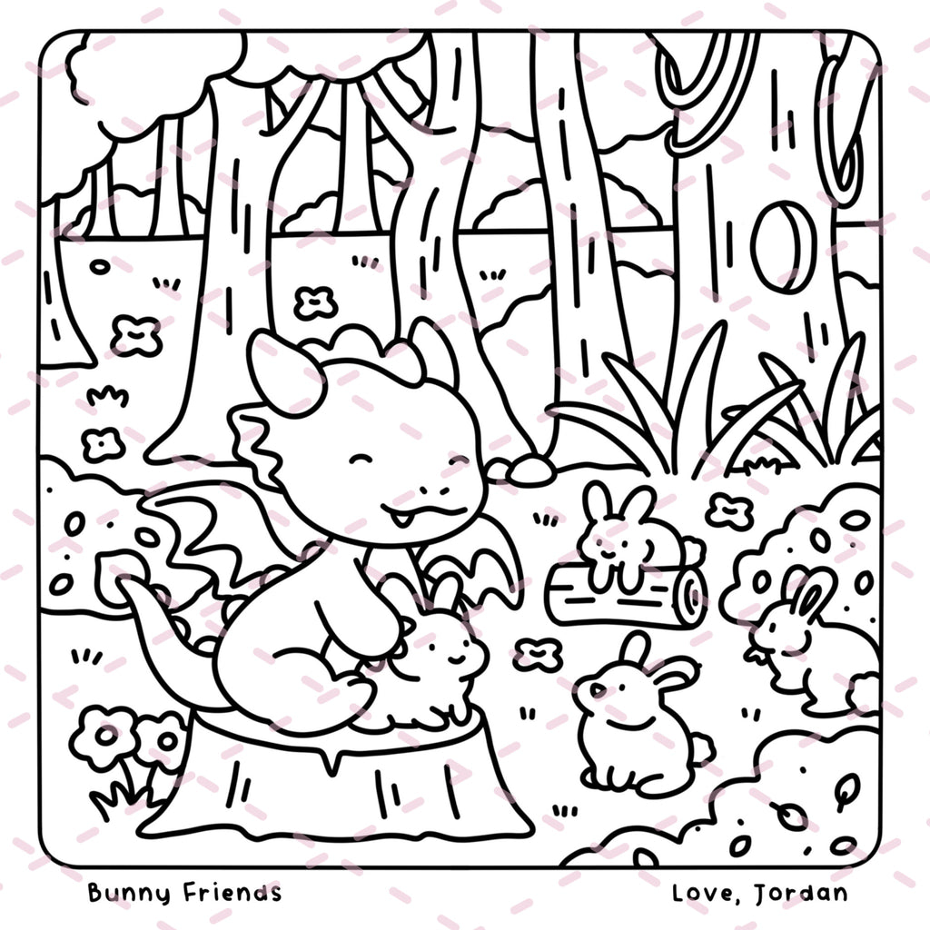 Spend the Day with Dragon Colouring Book | 40 Colouring Pages with 5 Additional 350gsm Cardstock Images