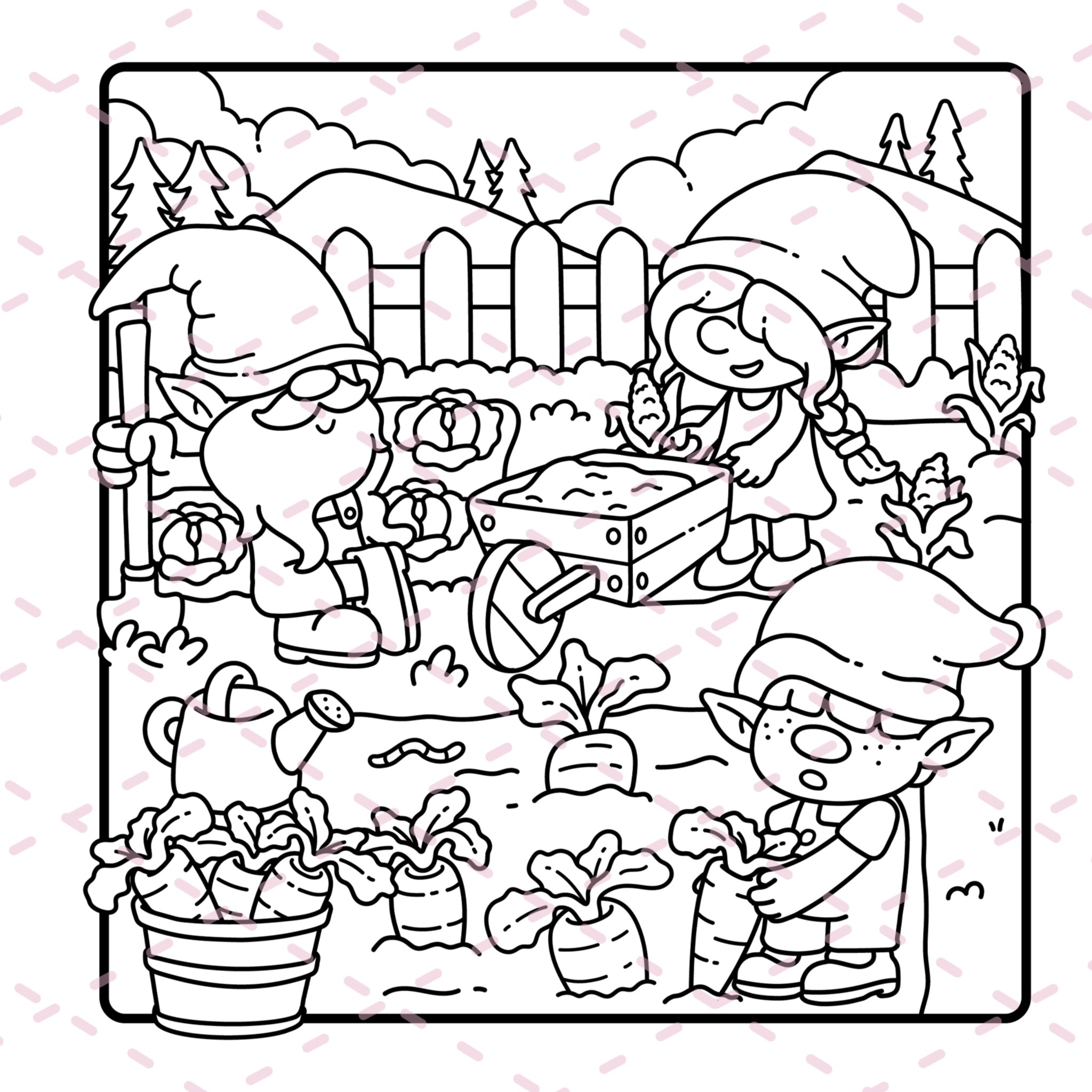 Best of Cozy Gnomes Colouring Book | 20 Pages | 350gsm Cardstock